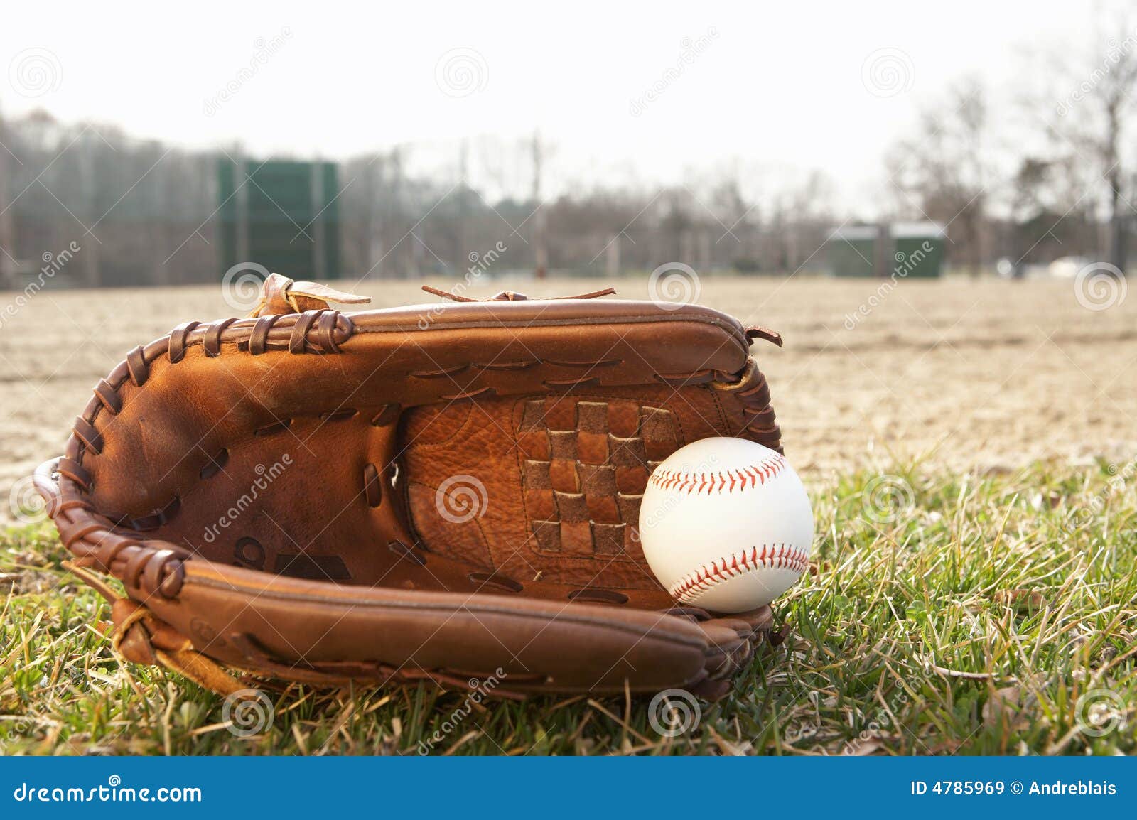 Baseball and Glove stock image. Image of americana, park 4785969