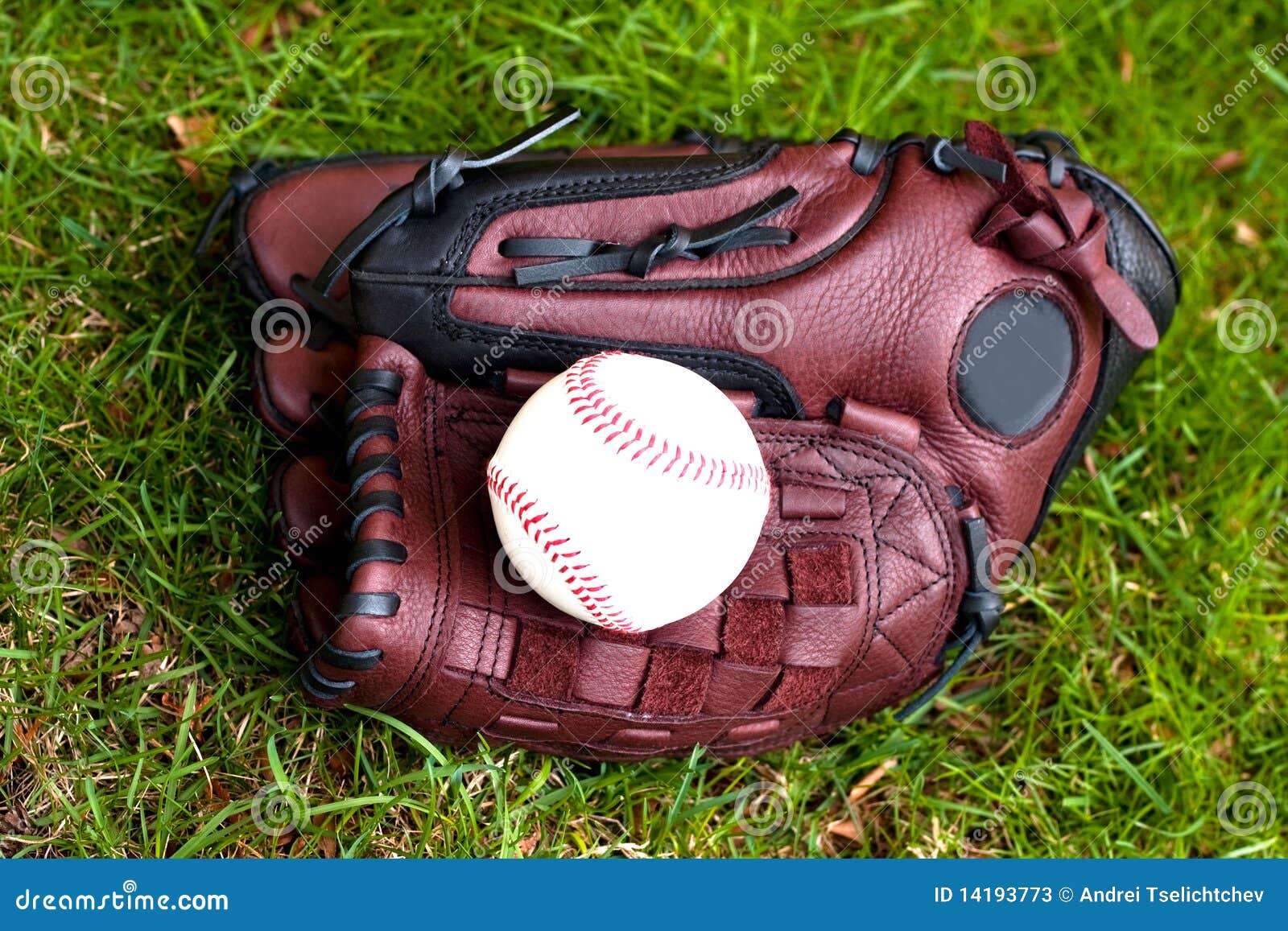 Baseball glove and ball stock image. Image of background 14193773