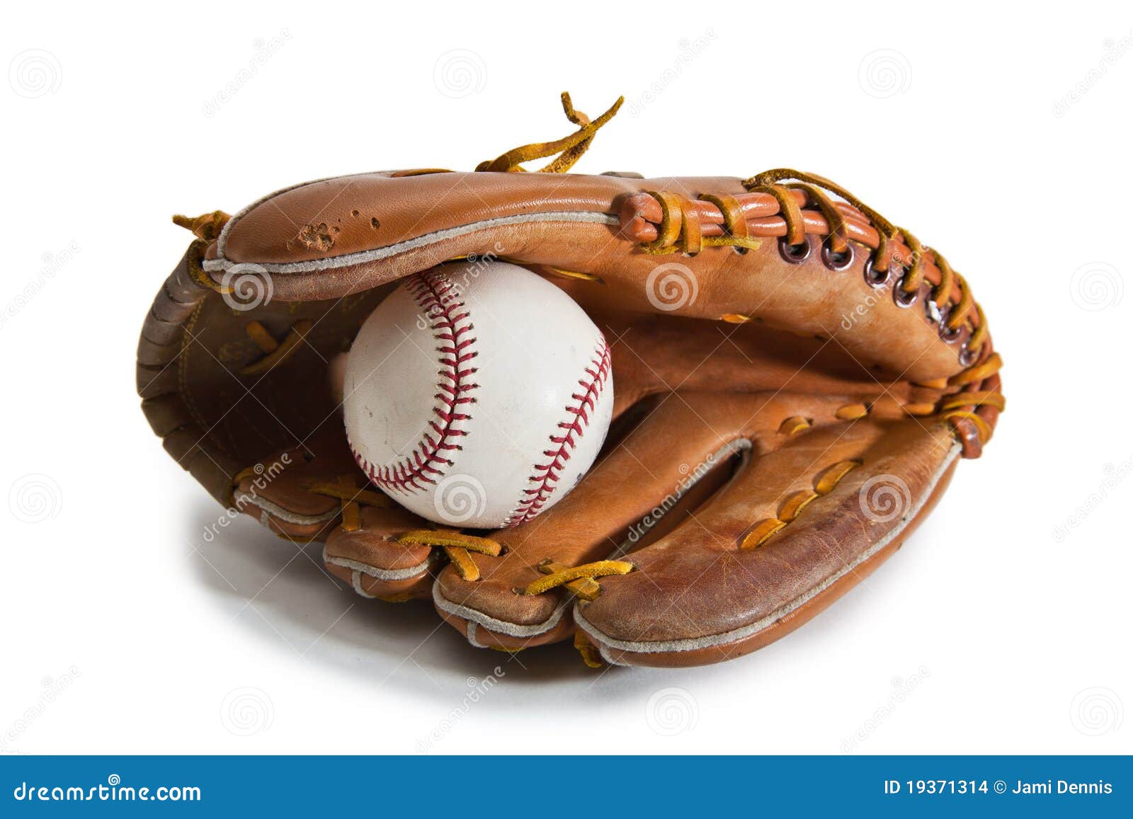 Baseball Glove With Baseball And Bat RoyaltyFree Stock Photo
