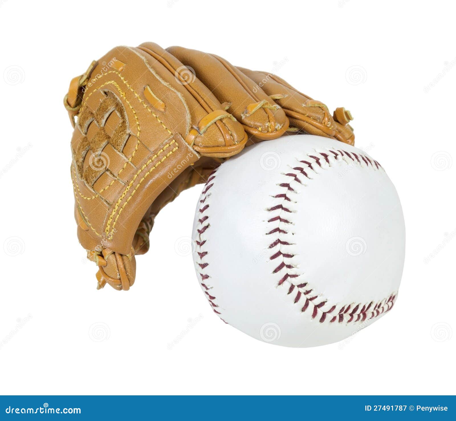 Baseball Glove and Ball stock image. Image of pasttime 27491787