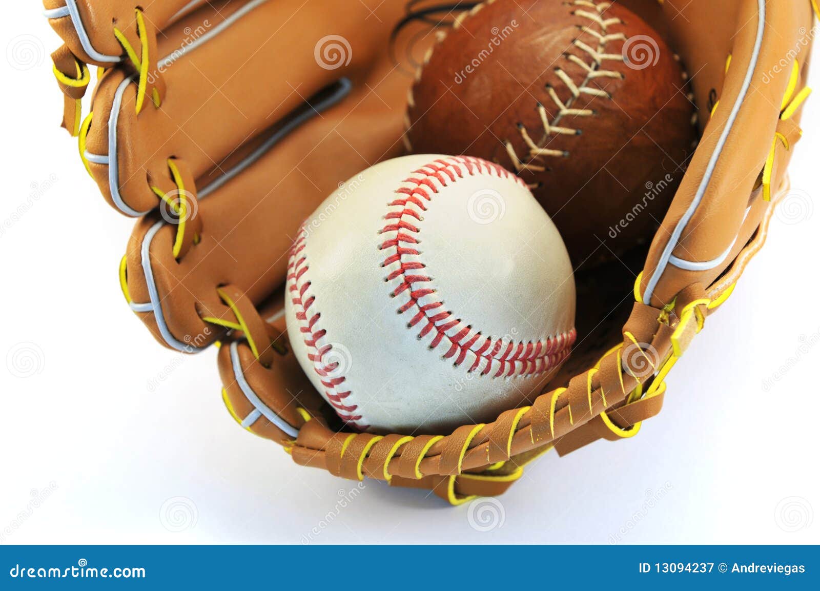 Baseball Glove and Ball Isolated Stock Image Image of sport, stitch
