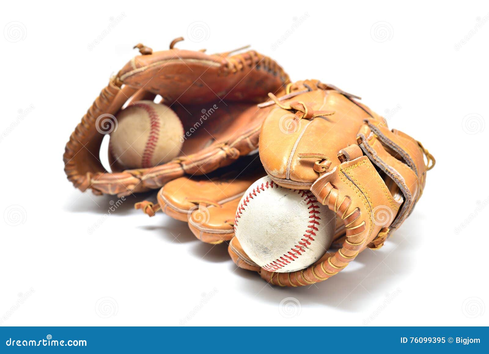 Baseball Glove and Ball Isolated Stock Image Image of recreation, hobby 76099395