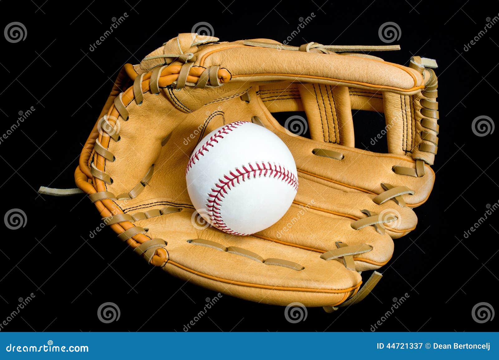 Baseball glove and ball stock image. Image of leisure 44721337