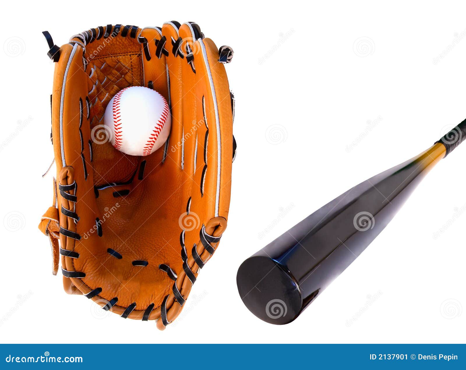 Baseball Glove and Bat stock image. Image of equipment 2137901