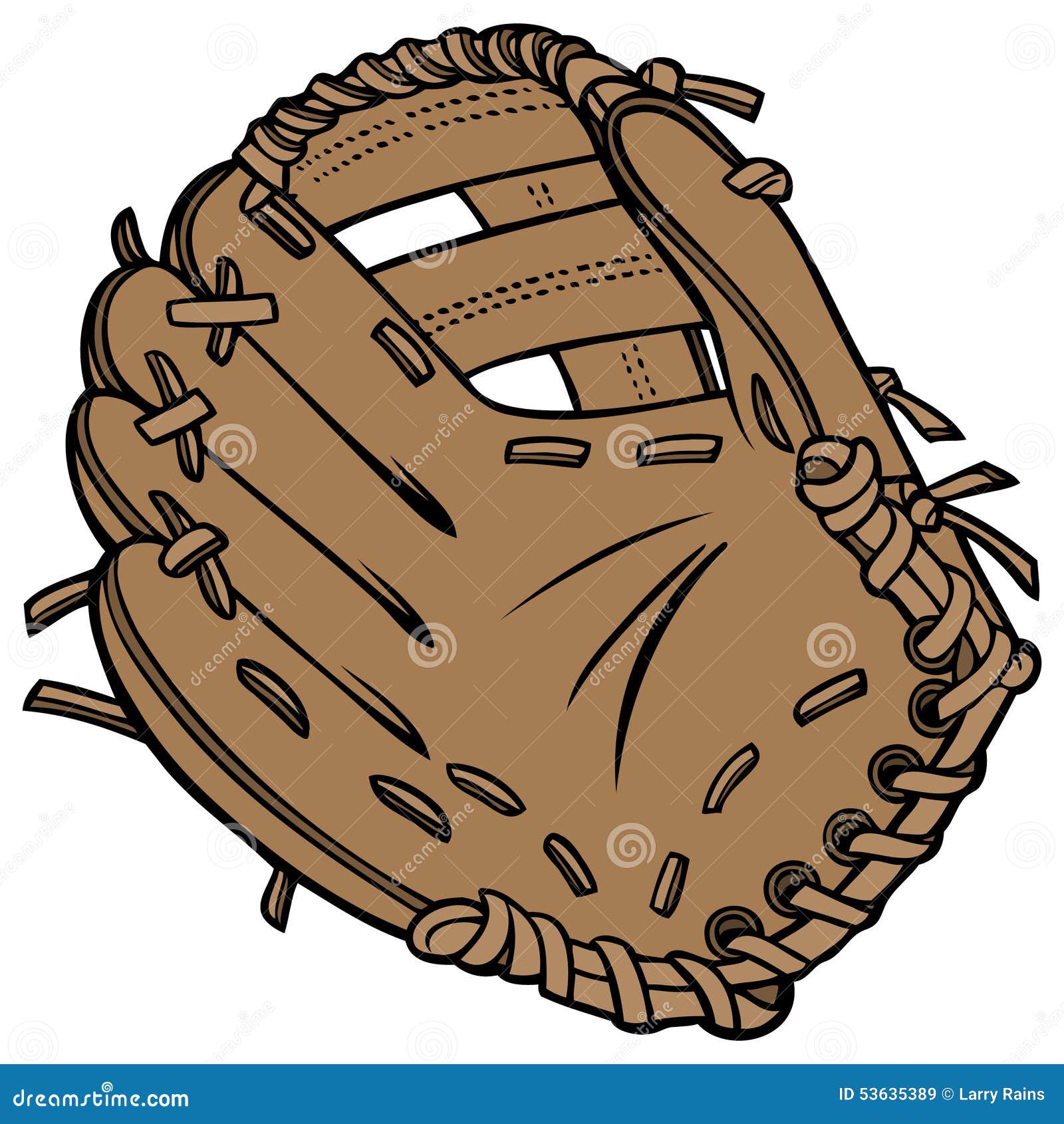 baseball glove and ball drawing