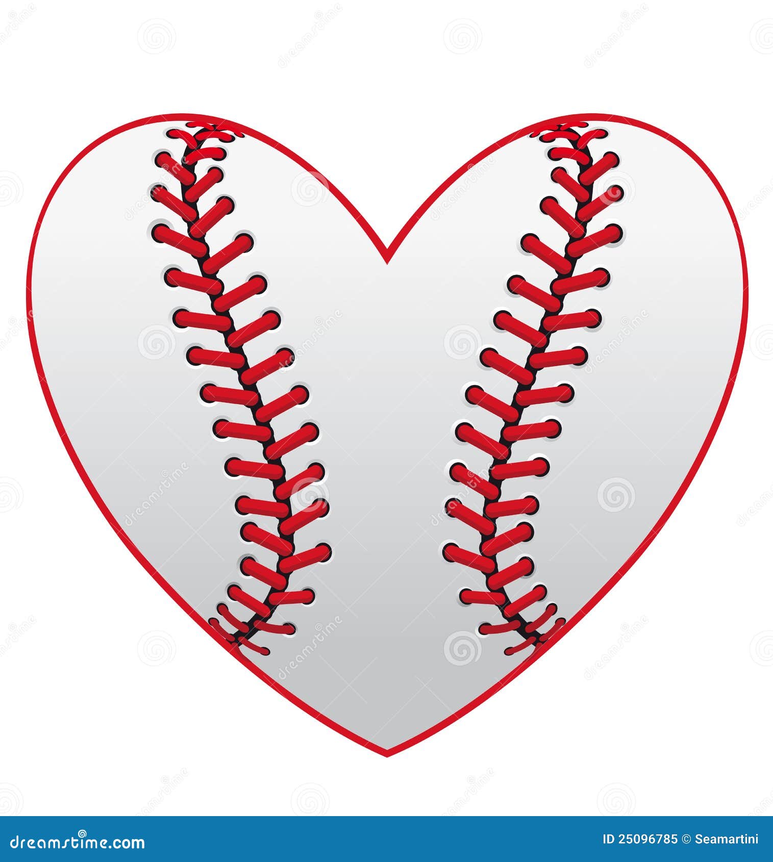 Download Baseball heart stock vector. Illustration of competition ...