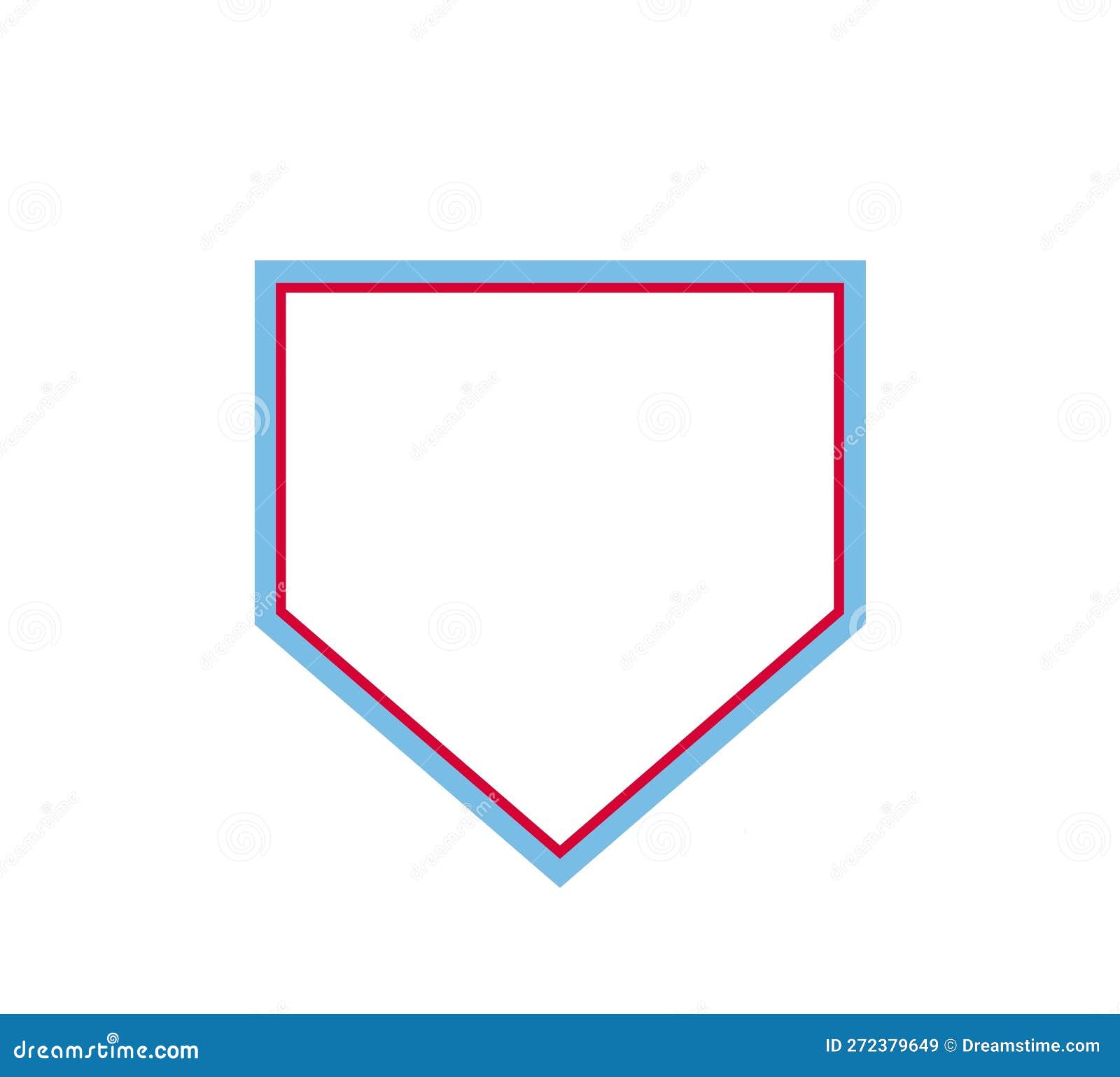 Baseball Home Plate Vector Icon. Crossed Bats. Vector Template Design ...