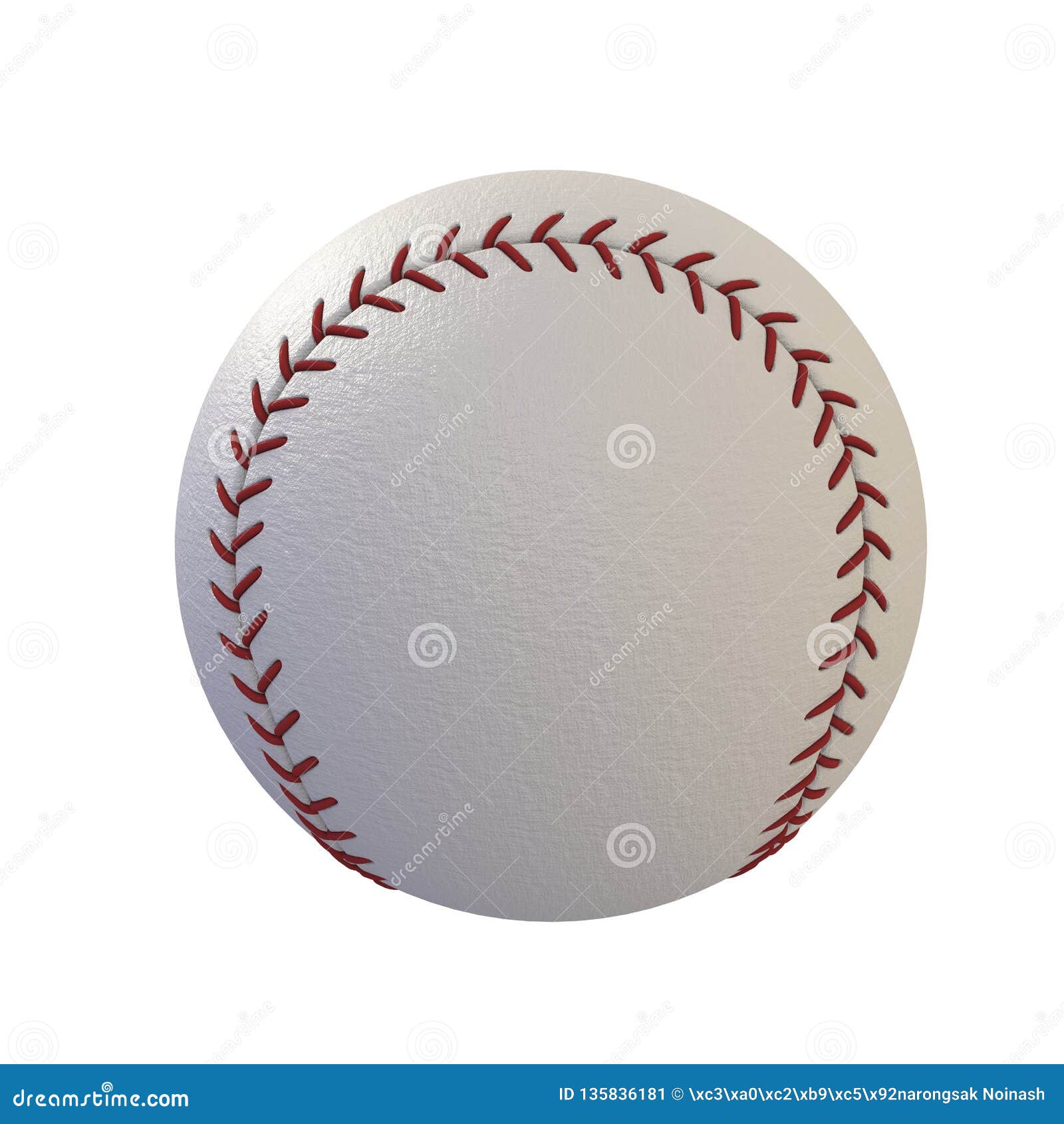 Baseball Isolated on White Background Stock Illustration Illustration