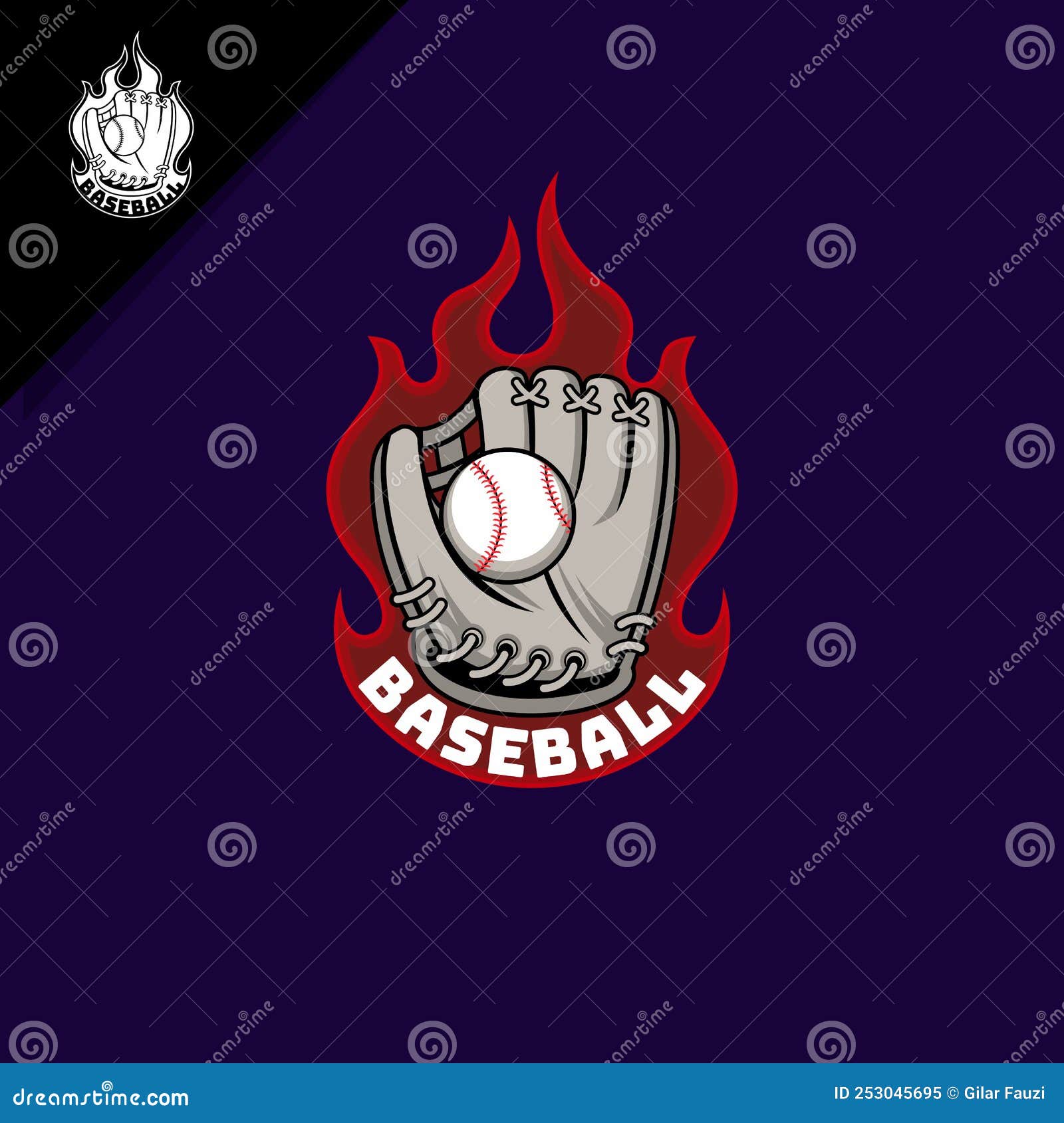 Baseball logo emblem stock vector. Illustration of softball 253045695