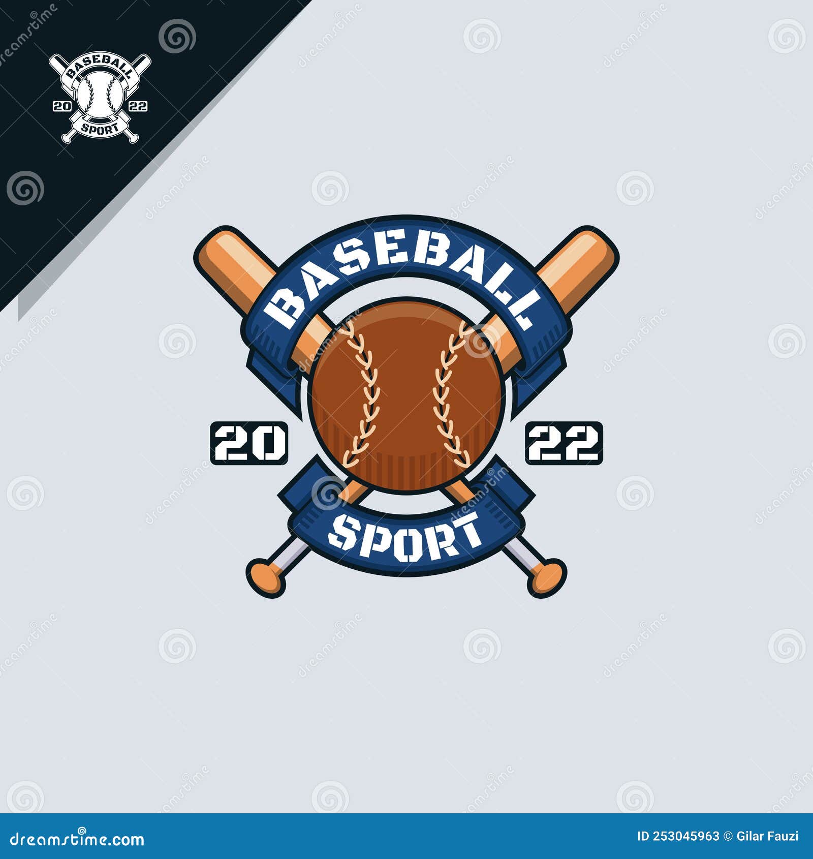 Baseball logo emblem stock vector. Illustration of background 253045963