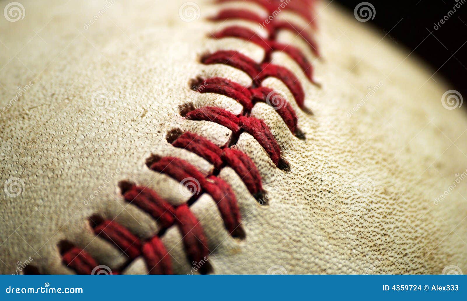 baseball macro closeup