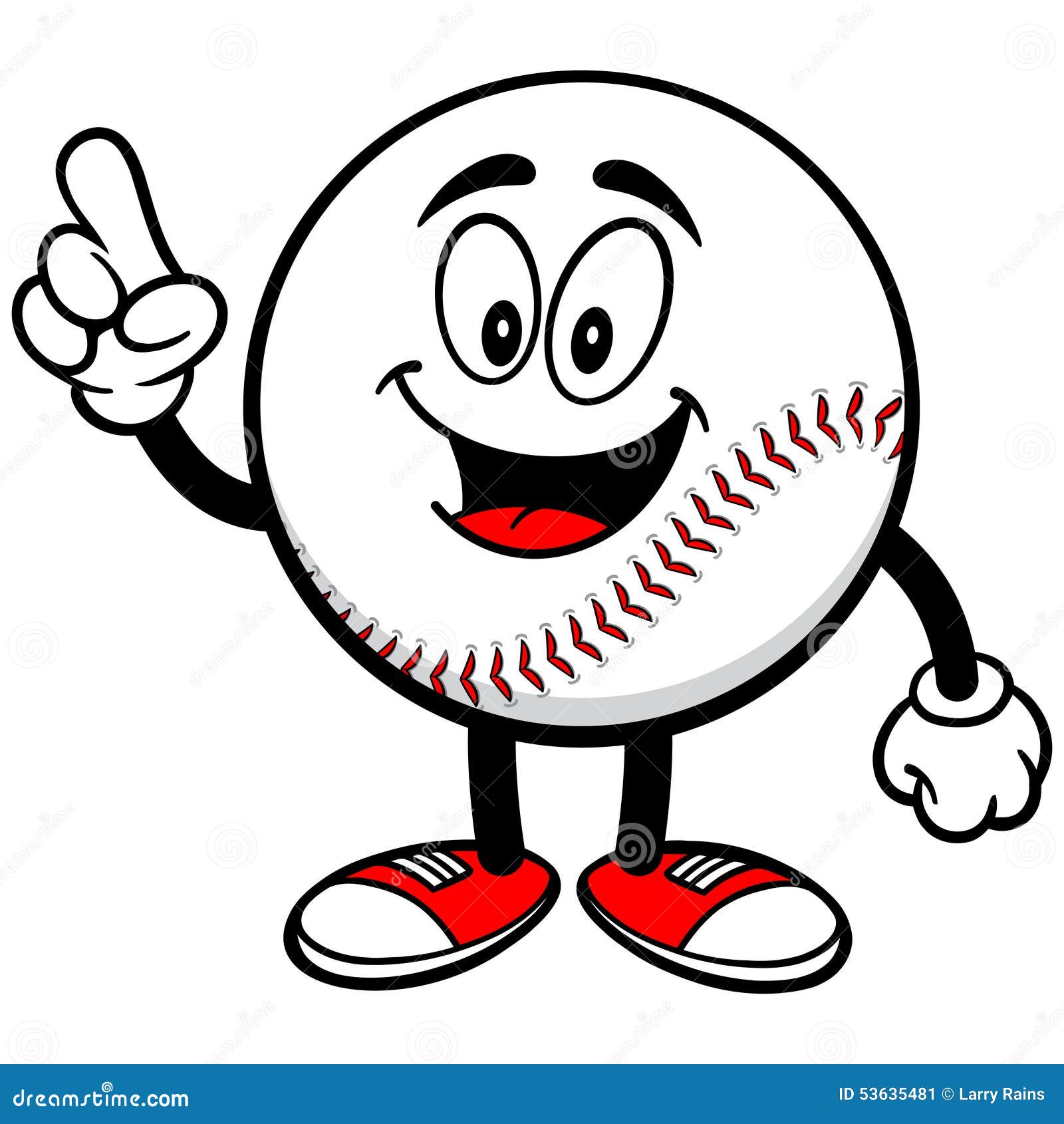 Baseball Mascot Talking Stock Vector Image 53635481