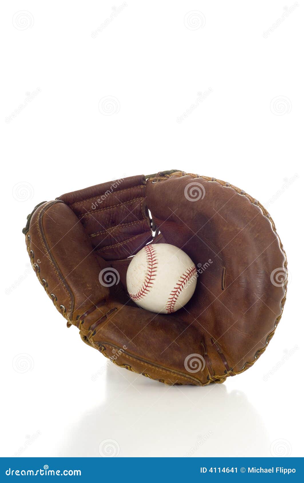 Baseball Mitt and Ball stock image. Image of mitt, baseball 4114641