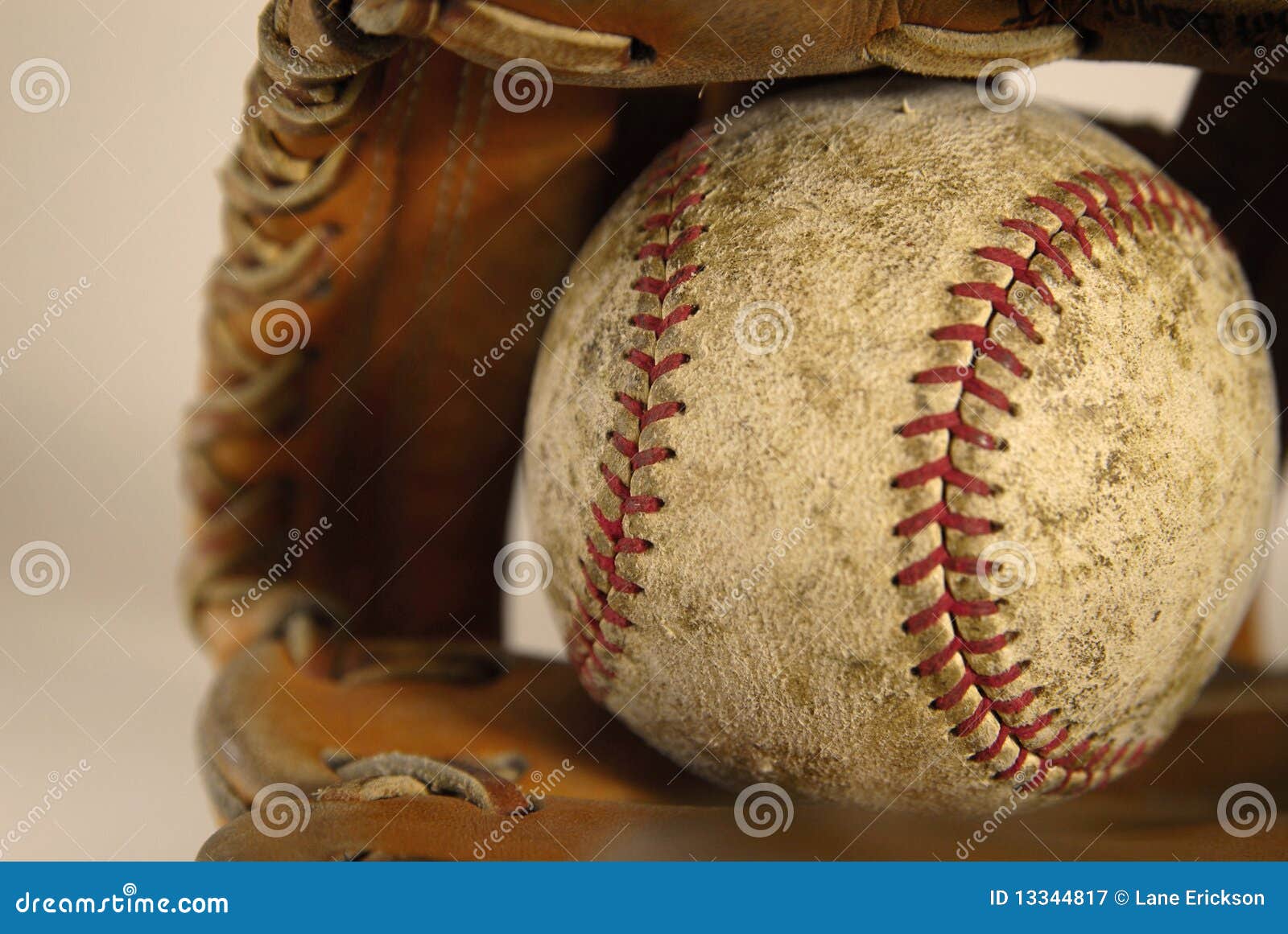 Baseball and Mitt or Glove stock image. Image of round 13344817