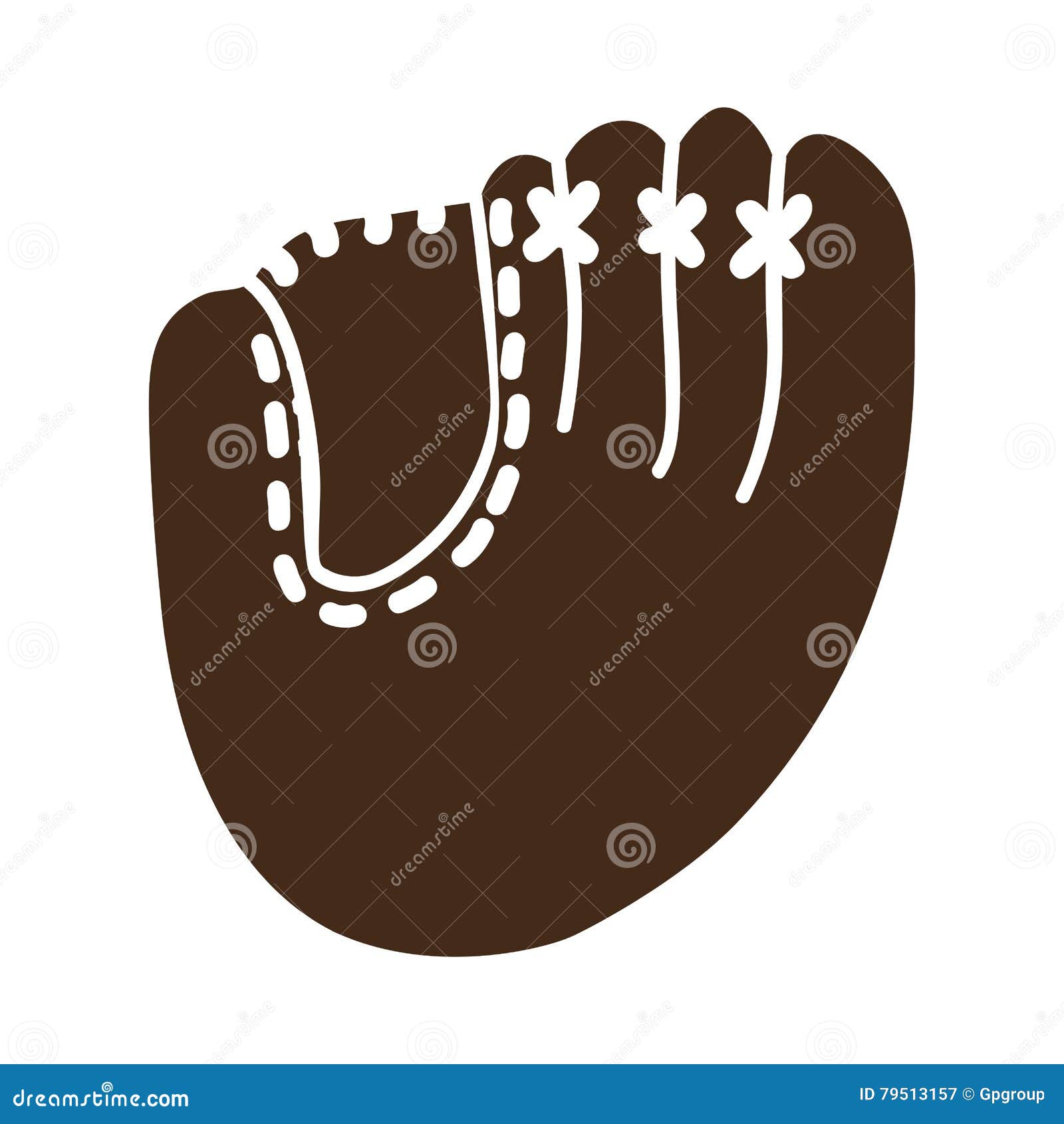 Baseball mitt icon image stock vector. Illustration of ball 79513157
