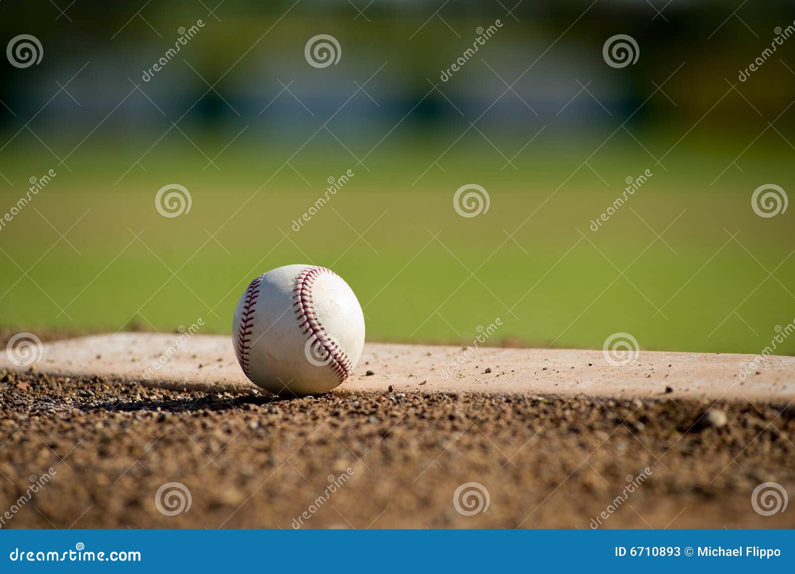 baseball on mound