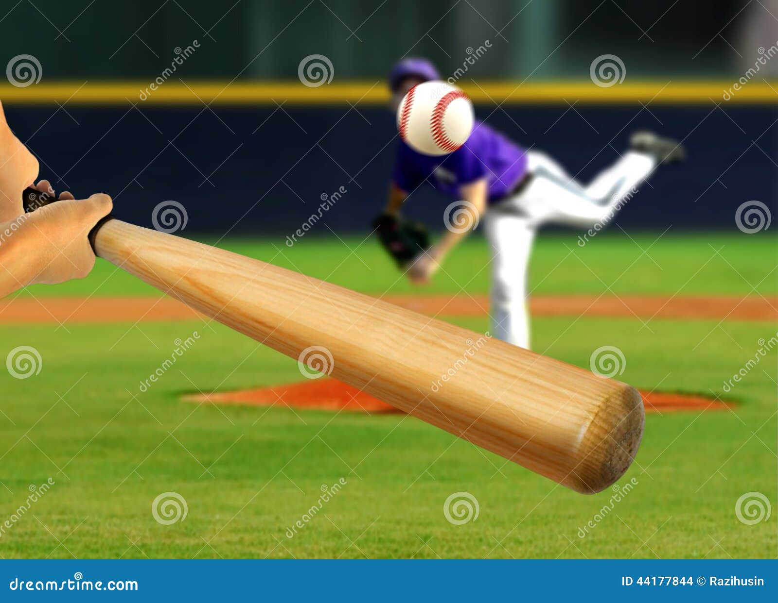 Baseball Pitcher Throwing Ball To Batter Stock Photo Image of player
