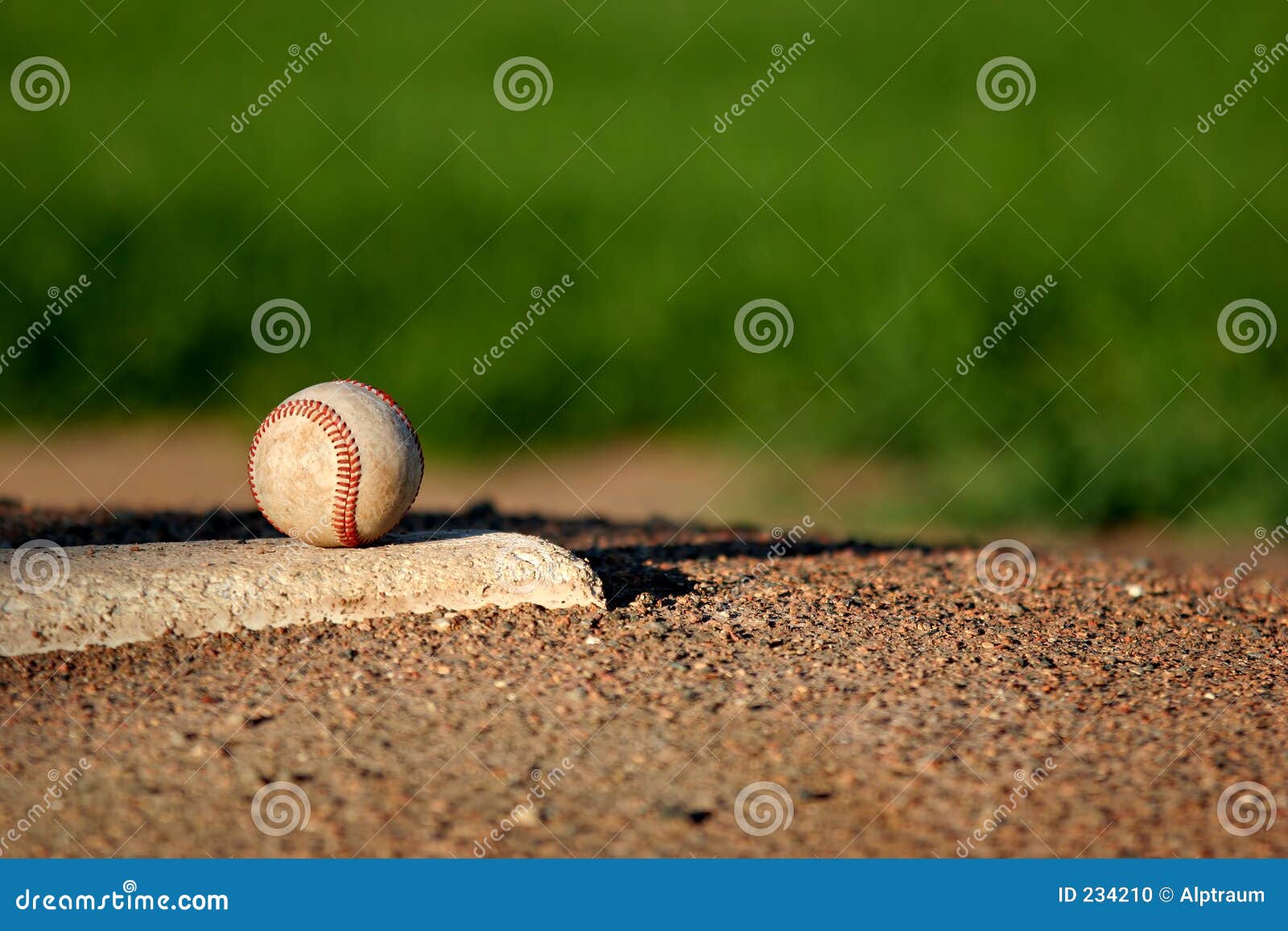 baseball on pitchers mound