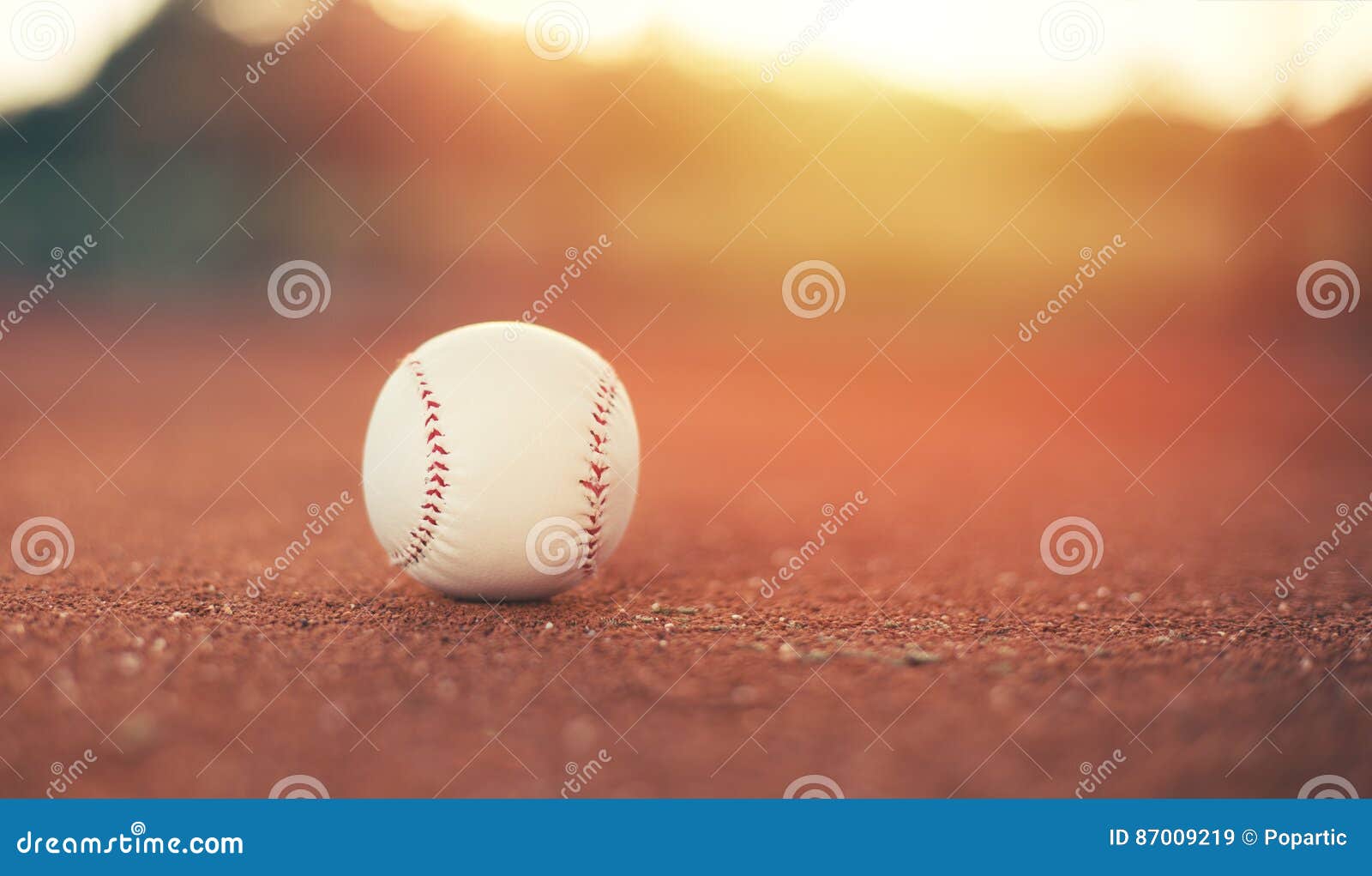 Baseball on pitchers mound stock image. Image of league 87009219