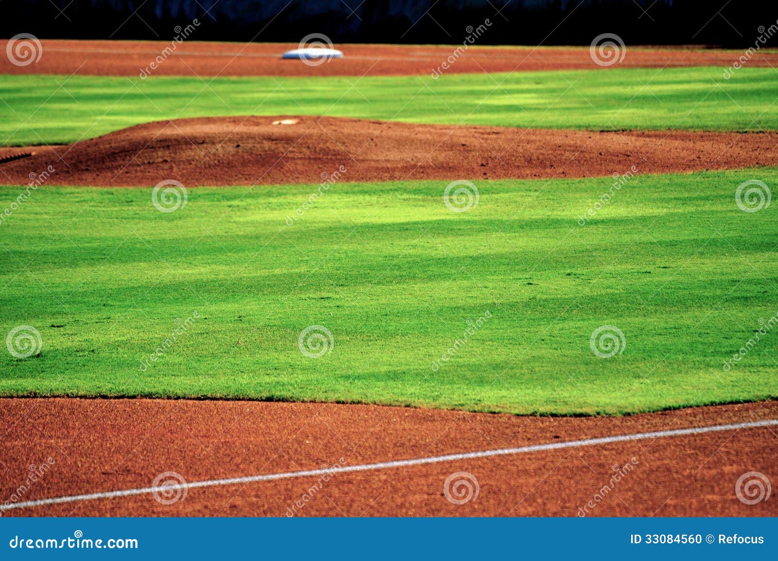 Baseball Pitchers Mound RoyaltyFree Stock Image