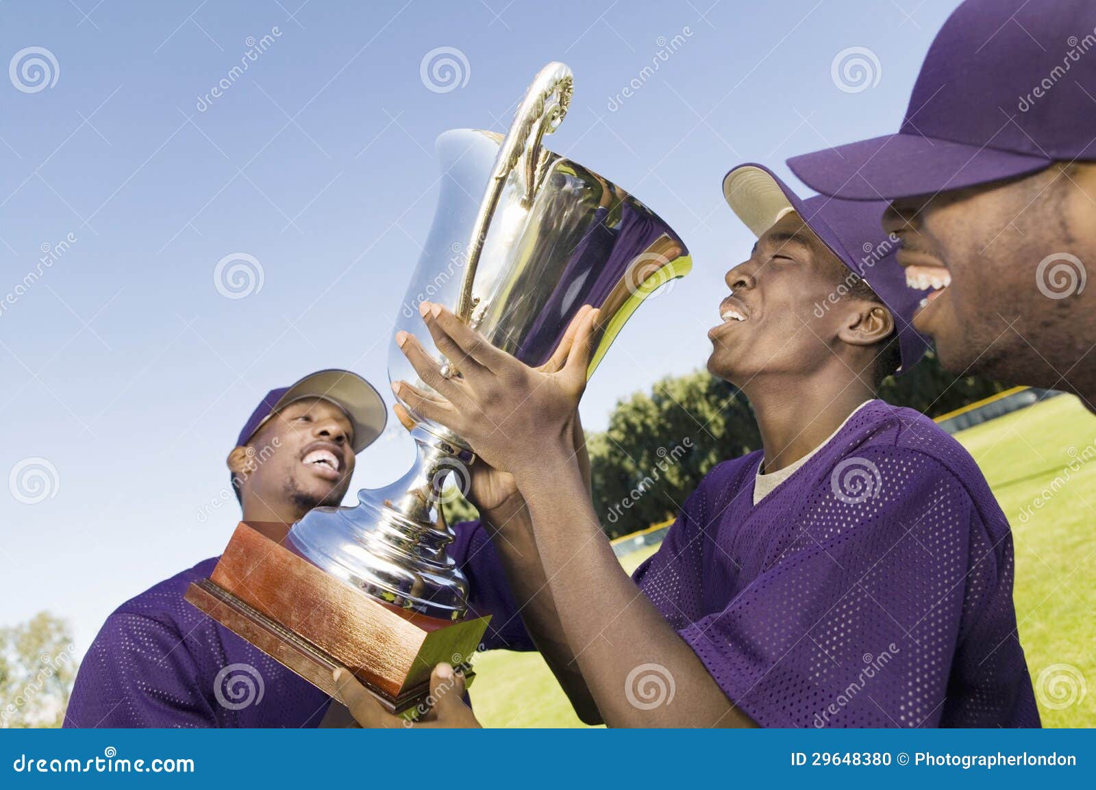 Baseball Player Celebrating Victory Stock Photo Image of outdoors