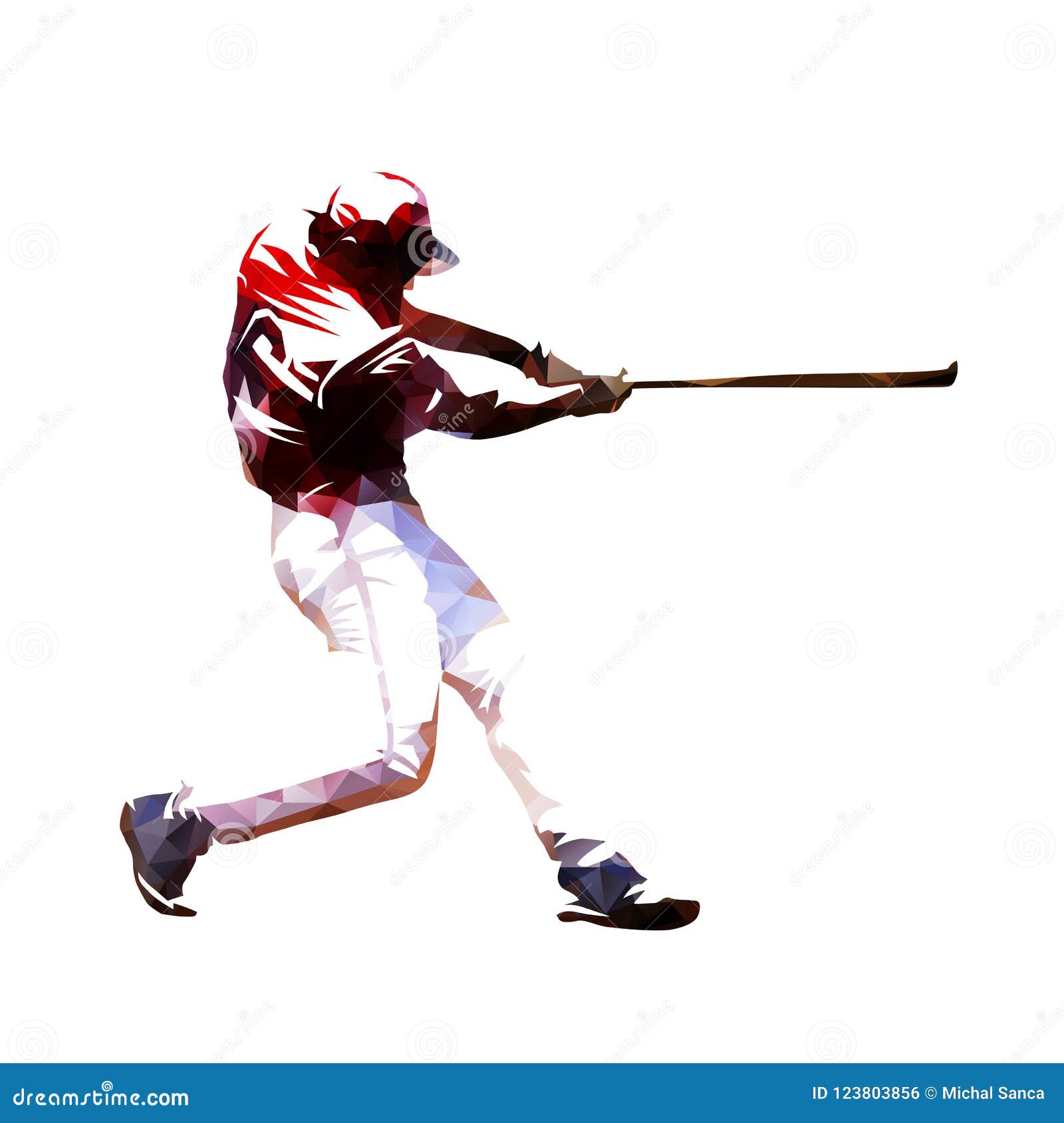 baseball player swinging with bat