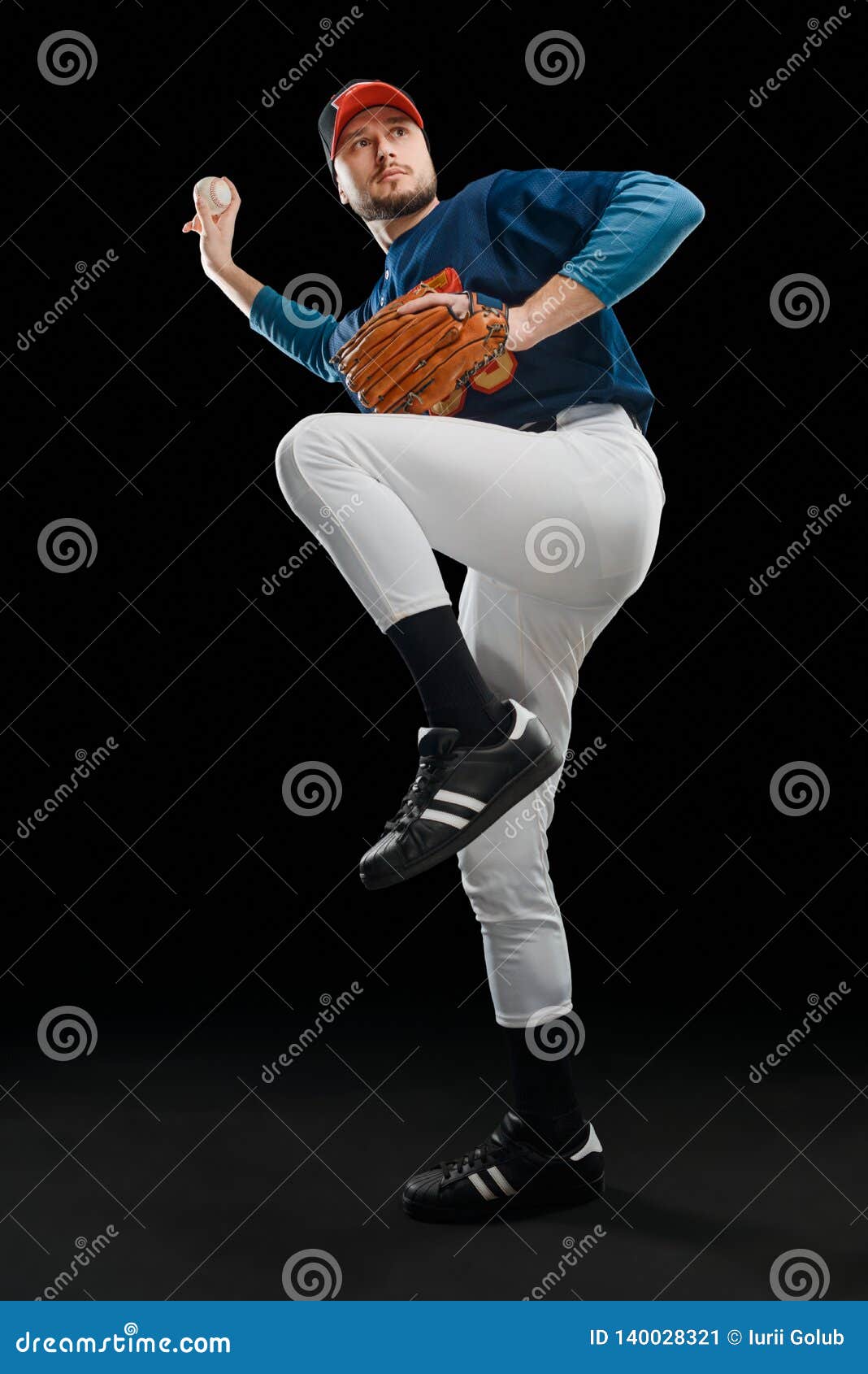 Baseball Player Throwing a Fastball Stock Image Image of helmet