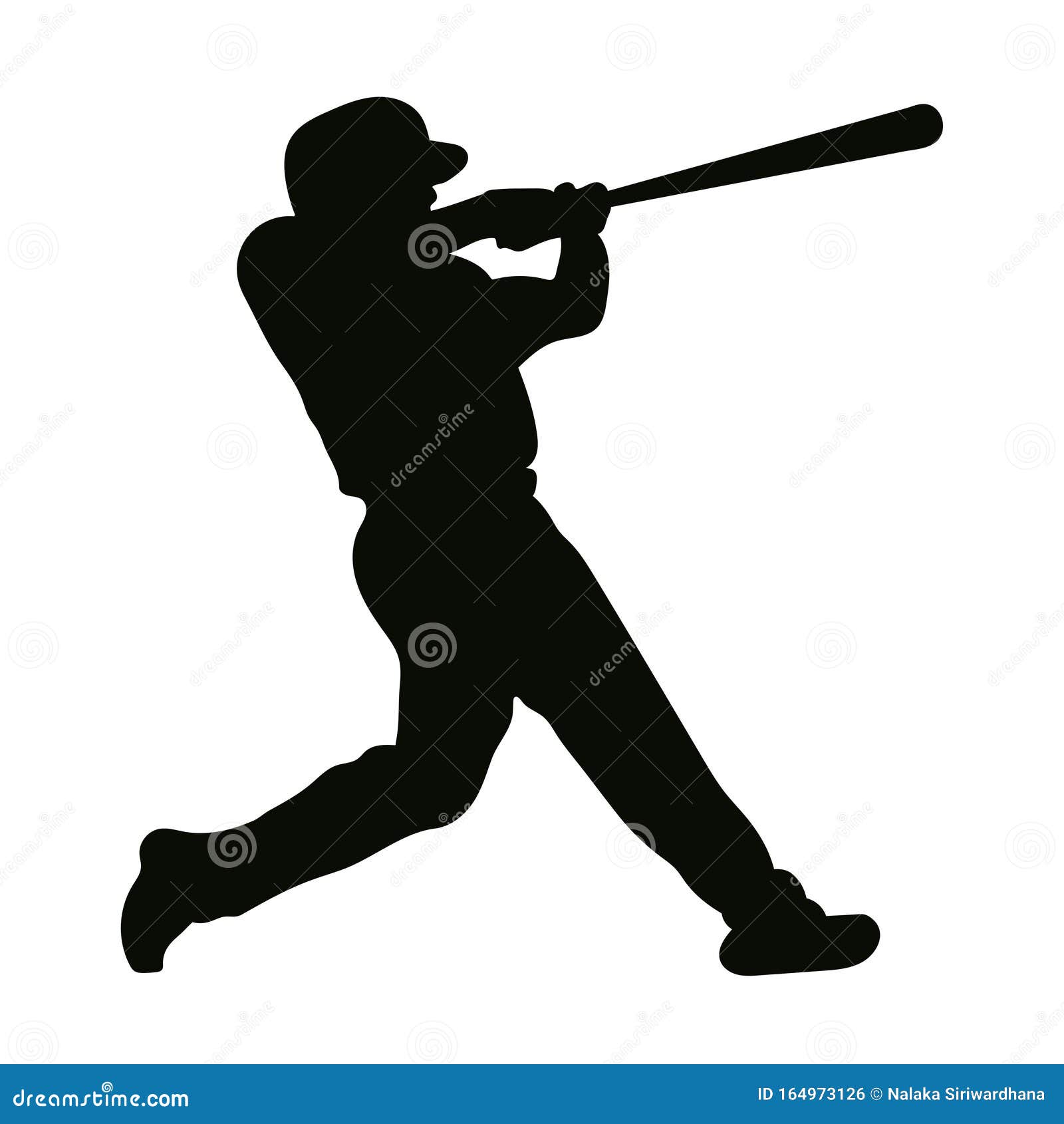 Baseball Batter logo icon. stock vector. Illustration of people - 164973126