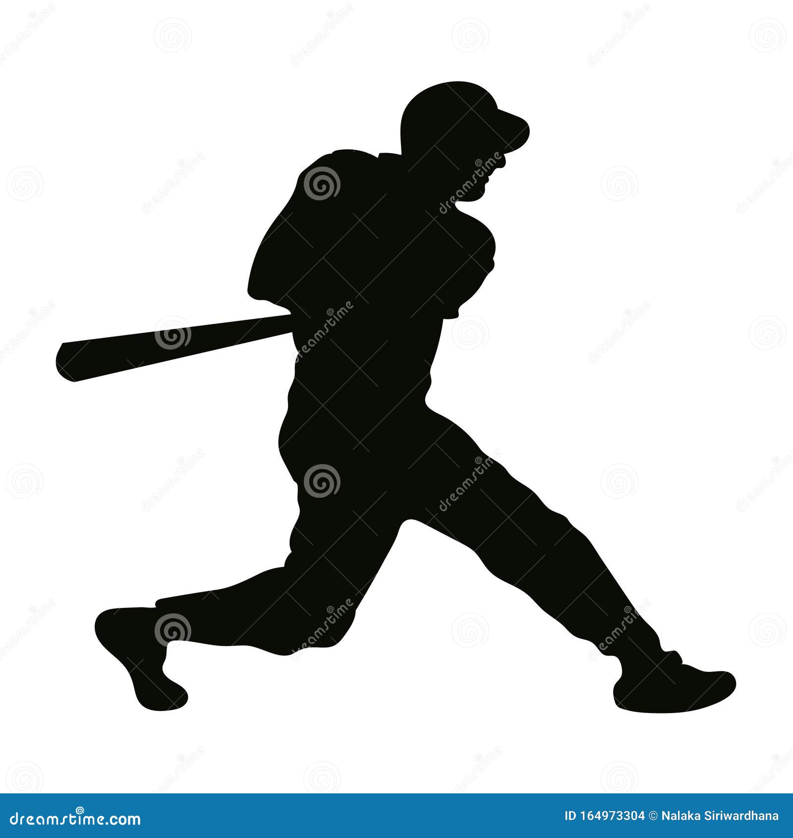 Baseball Batter logo icon. stock vector. Illustration of active - 164973304