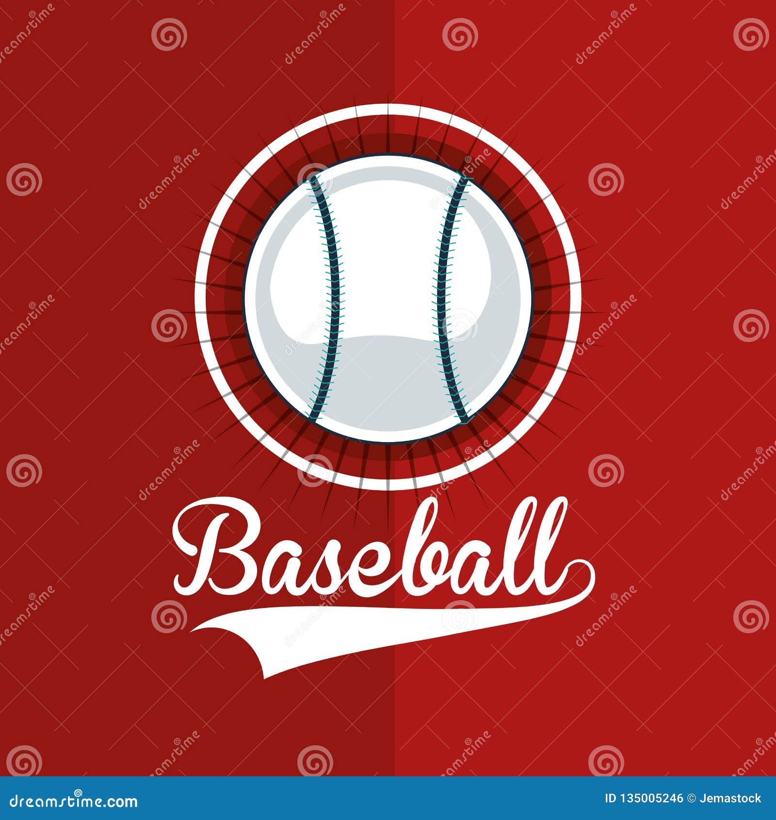 Baseball Related Icons Image Stock Vector Illustration of school, league 135005246