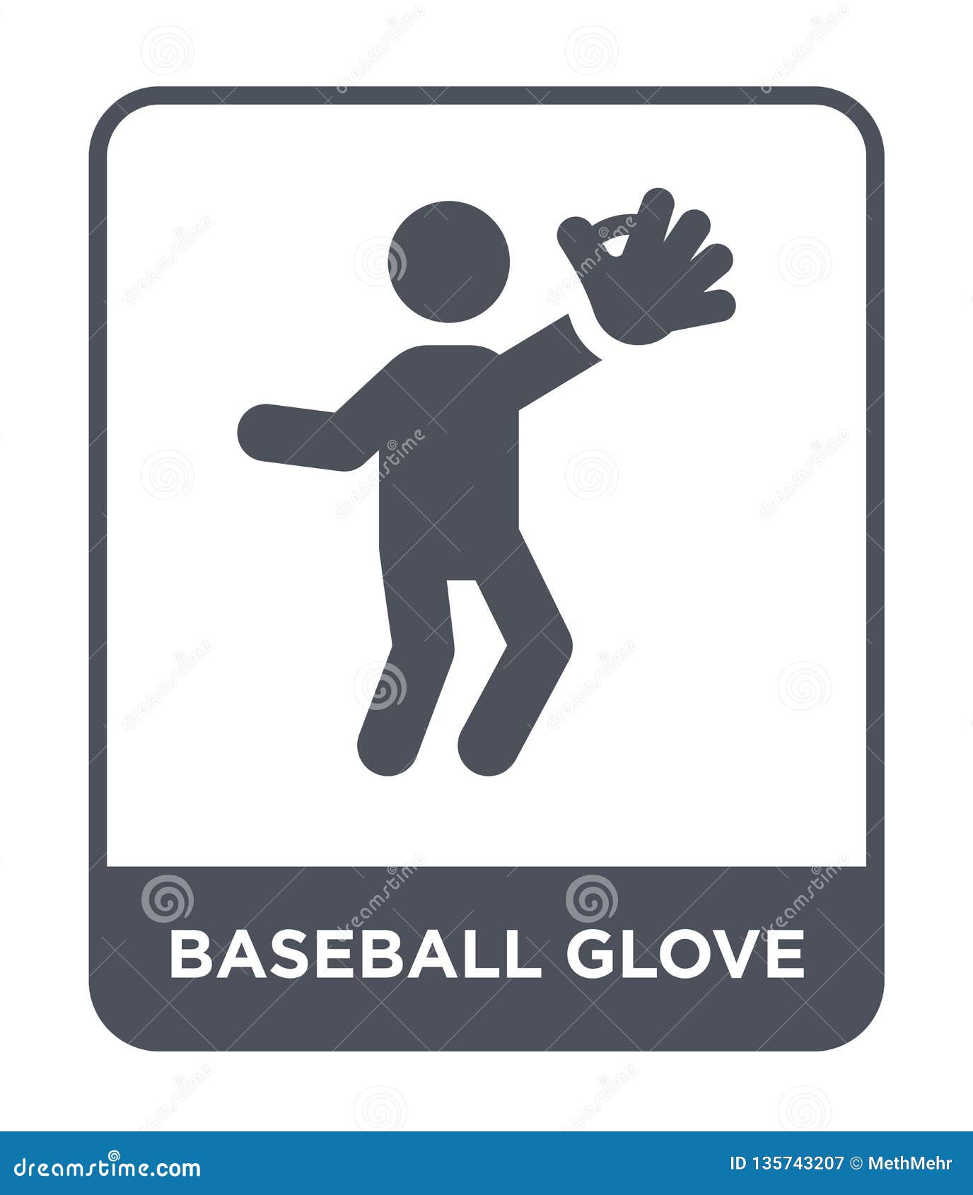 Baseball rękawiczki ikona w modnym projekta stylu baseball rękawiczki ikona odizolowywająca na białym tle baseball rękawiczki wektorowej ikony prosty i nowożytny płaski symbol dla strony internetowej, wisząca ozdoba, logo, app, UI