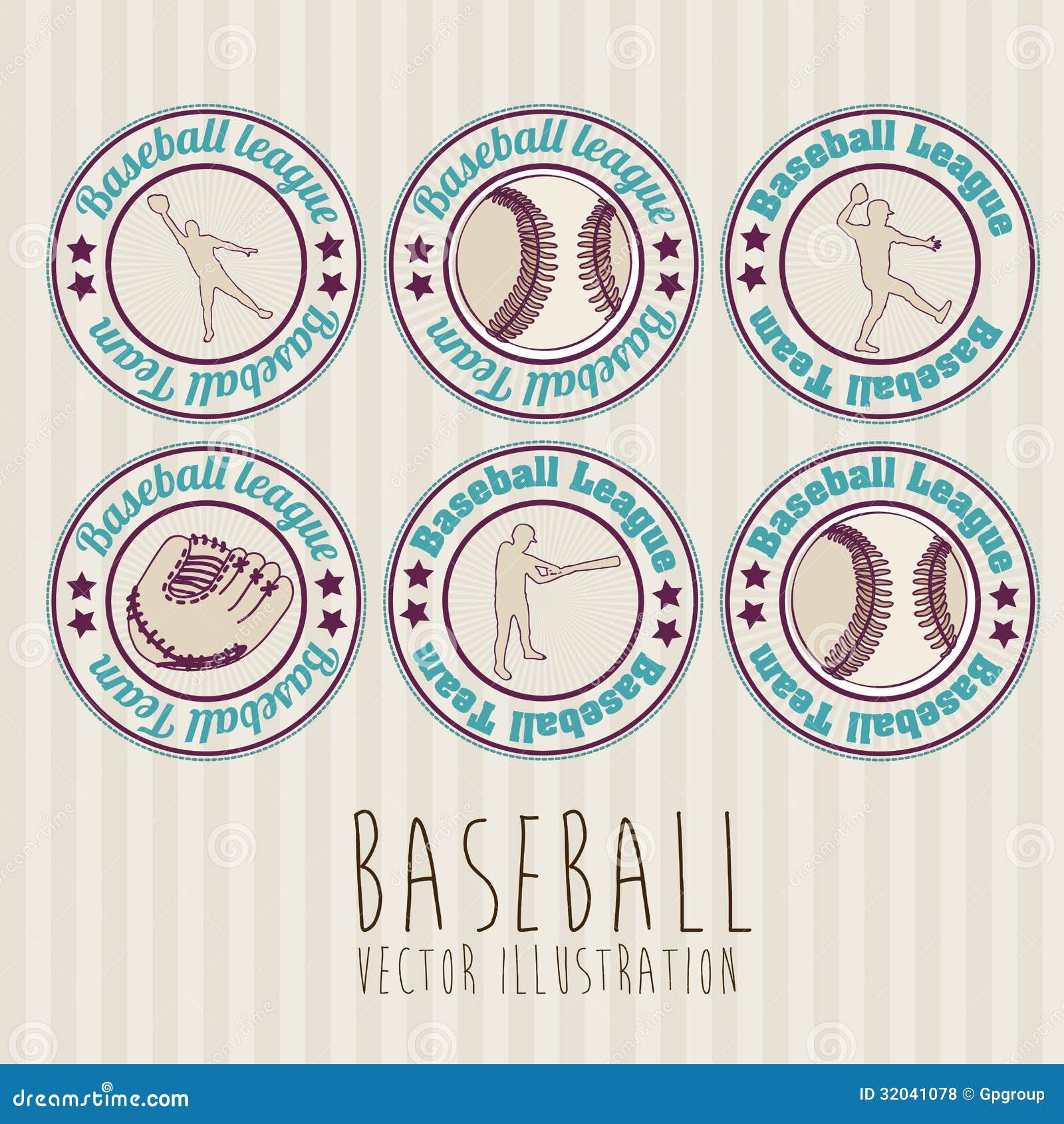 Baseball Seals Stock Photography 11472338
