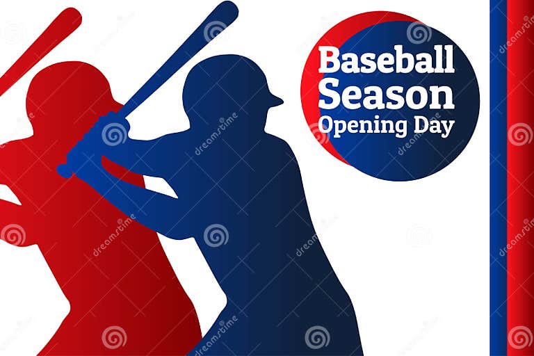 Baseball Season Opening Day Holiday Concept. Template for Background