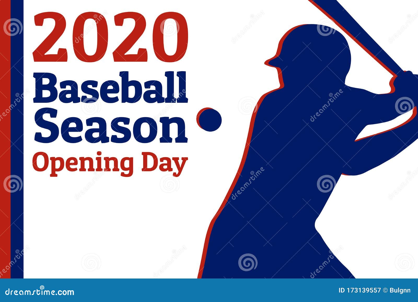 Baseball Season Opening Day Holiday Concept. Template For Background