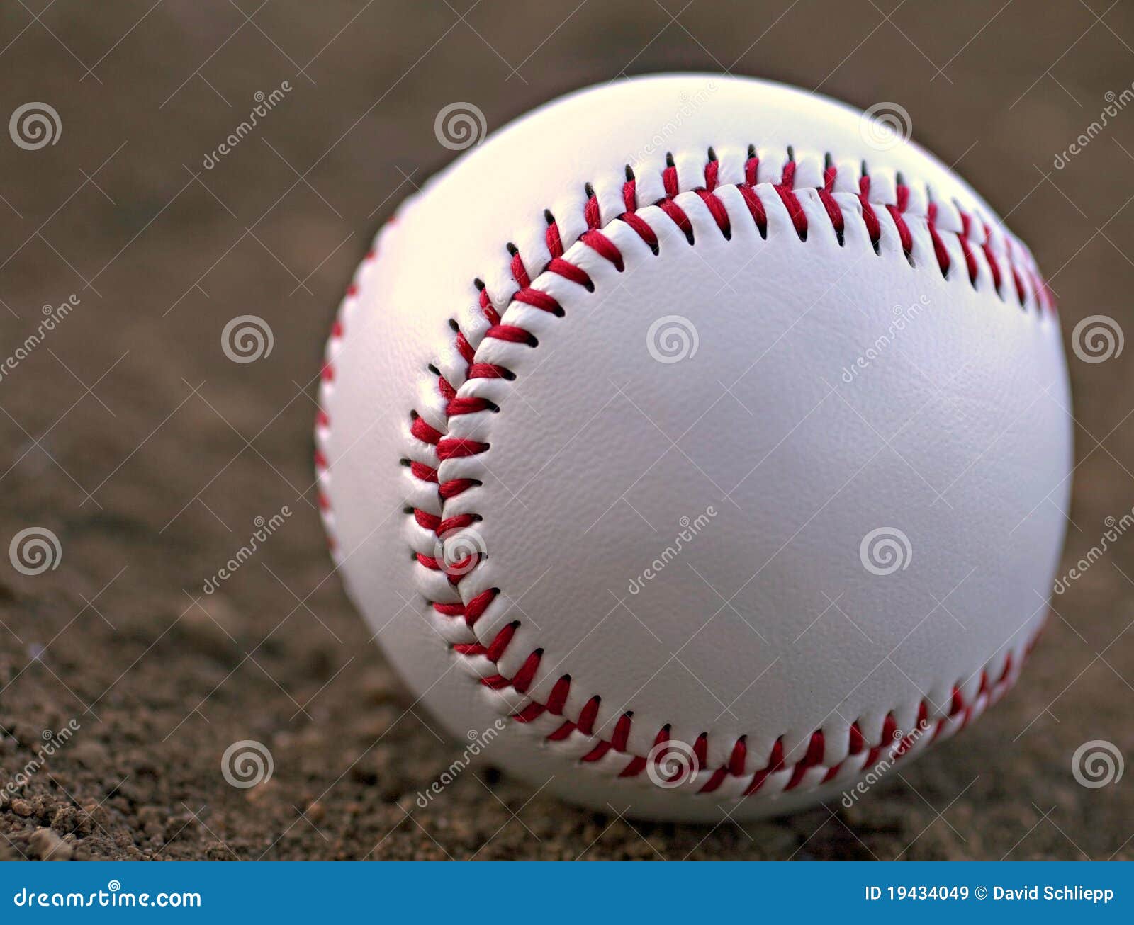 Baseball Sitting in Infield Dirt Stock Image Image of sand, hard