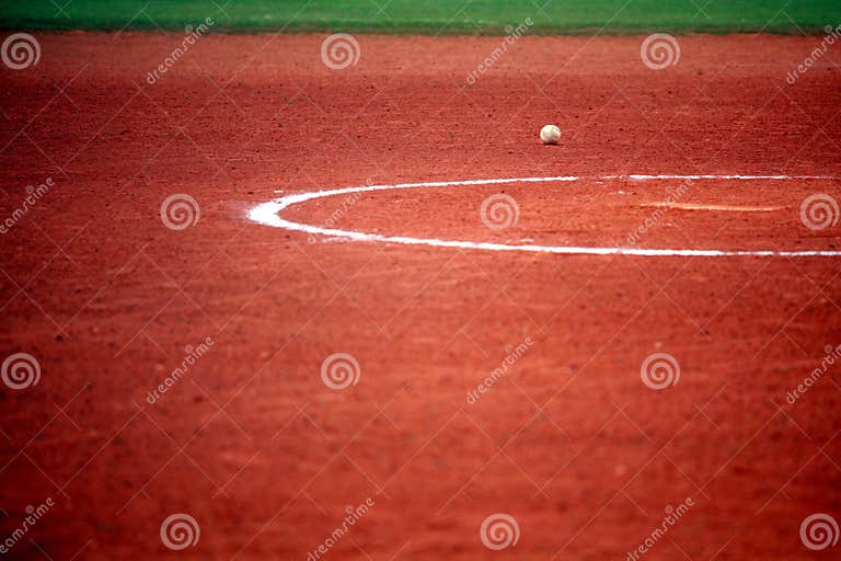 Baseball or Softball Ball stock photo. Image of clay 14149206