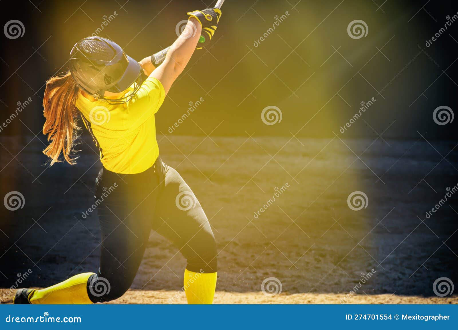 Baseball Softball With Leather Mitt Glove On Wood Table Floor