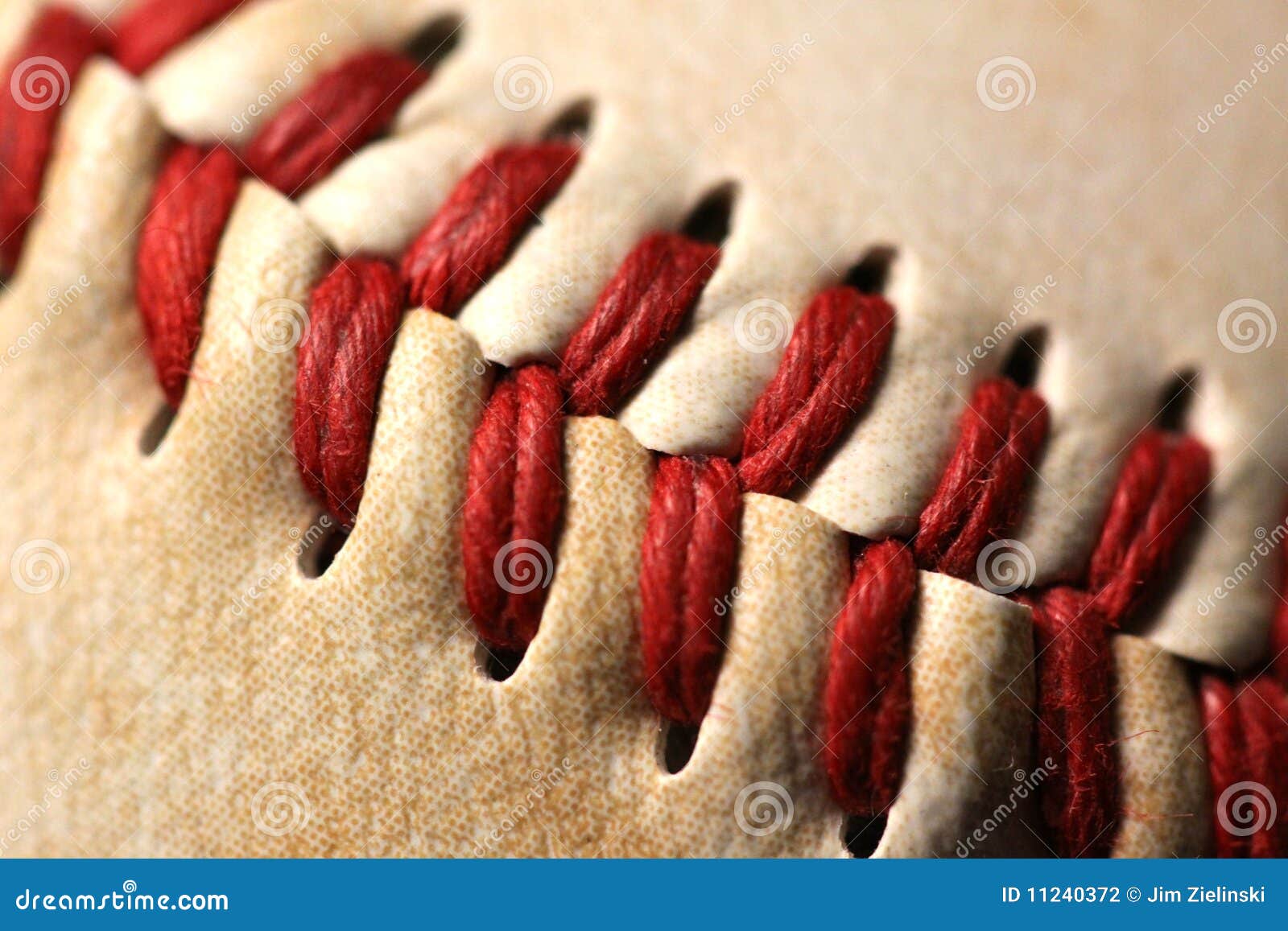 Baseball stitches close up stock photo. Image of stitches 11240372
