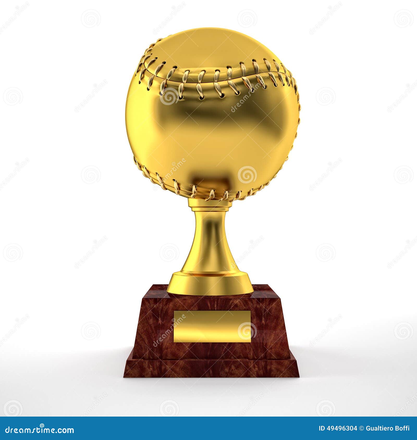 Baseball trophy stock illustration. Illustration of white 49496304