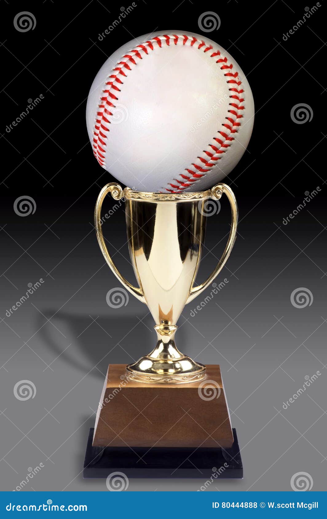 Baseball and Trophy. stock photo. Image of prize, recreation 80444888