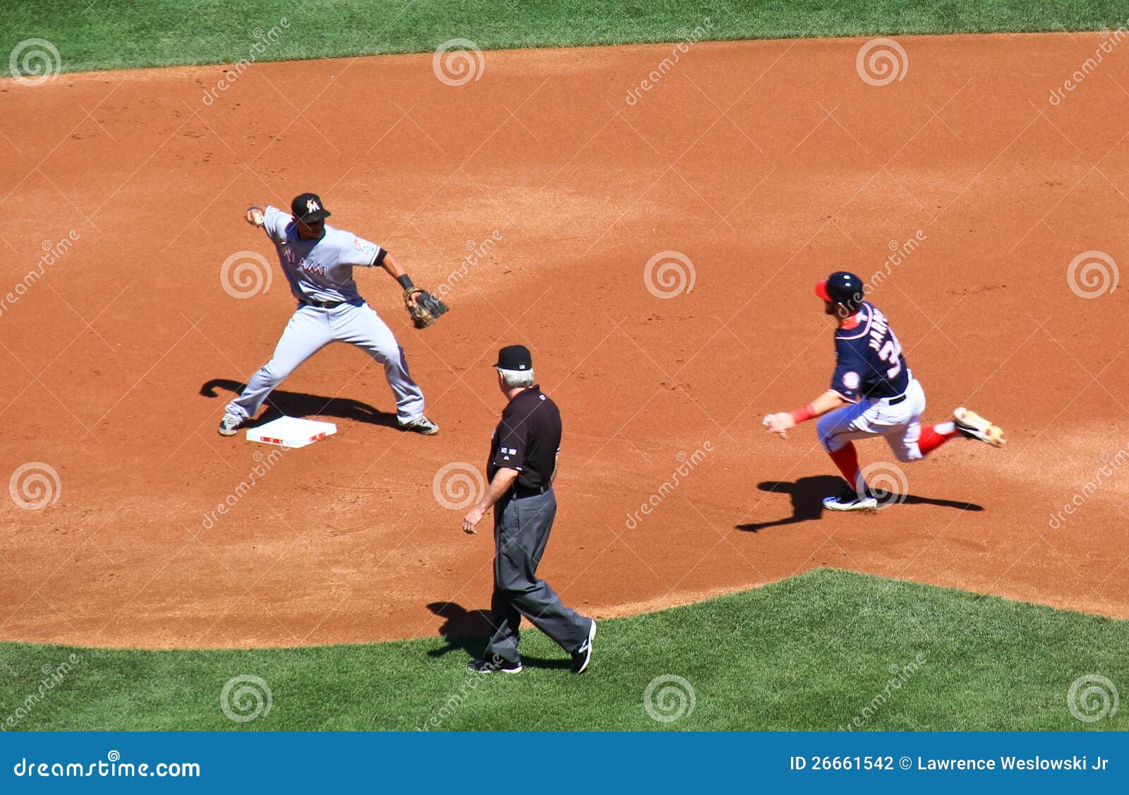 Baseball Turn Two for the Double Play! Editorial Photography Image