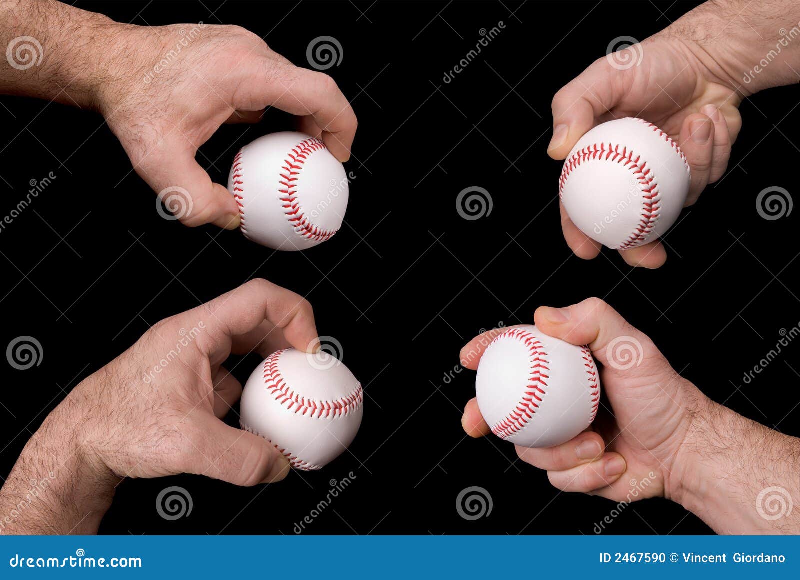 Baseballs in hands stock photo. Image of goods, path, clipping 2467590