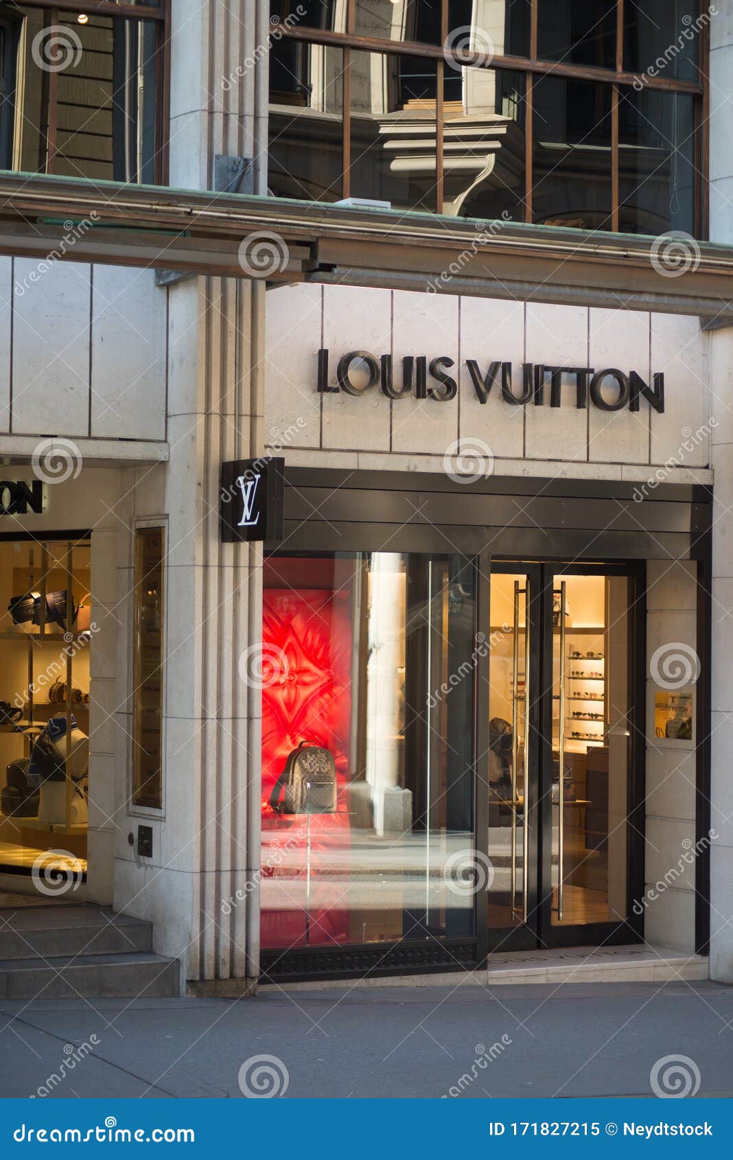 Louis Vuitton Store Showroom in the Street, Louis Vuitton is the