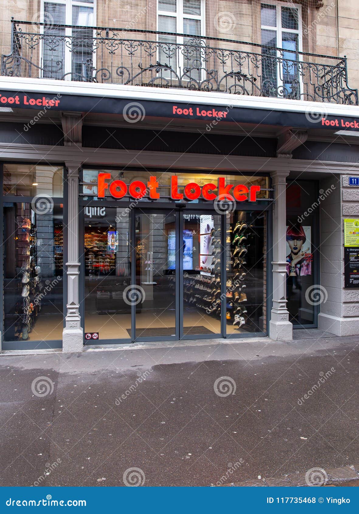 Foot Locker store in Basel editorial stock photo. Image of brand ...