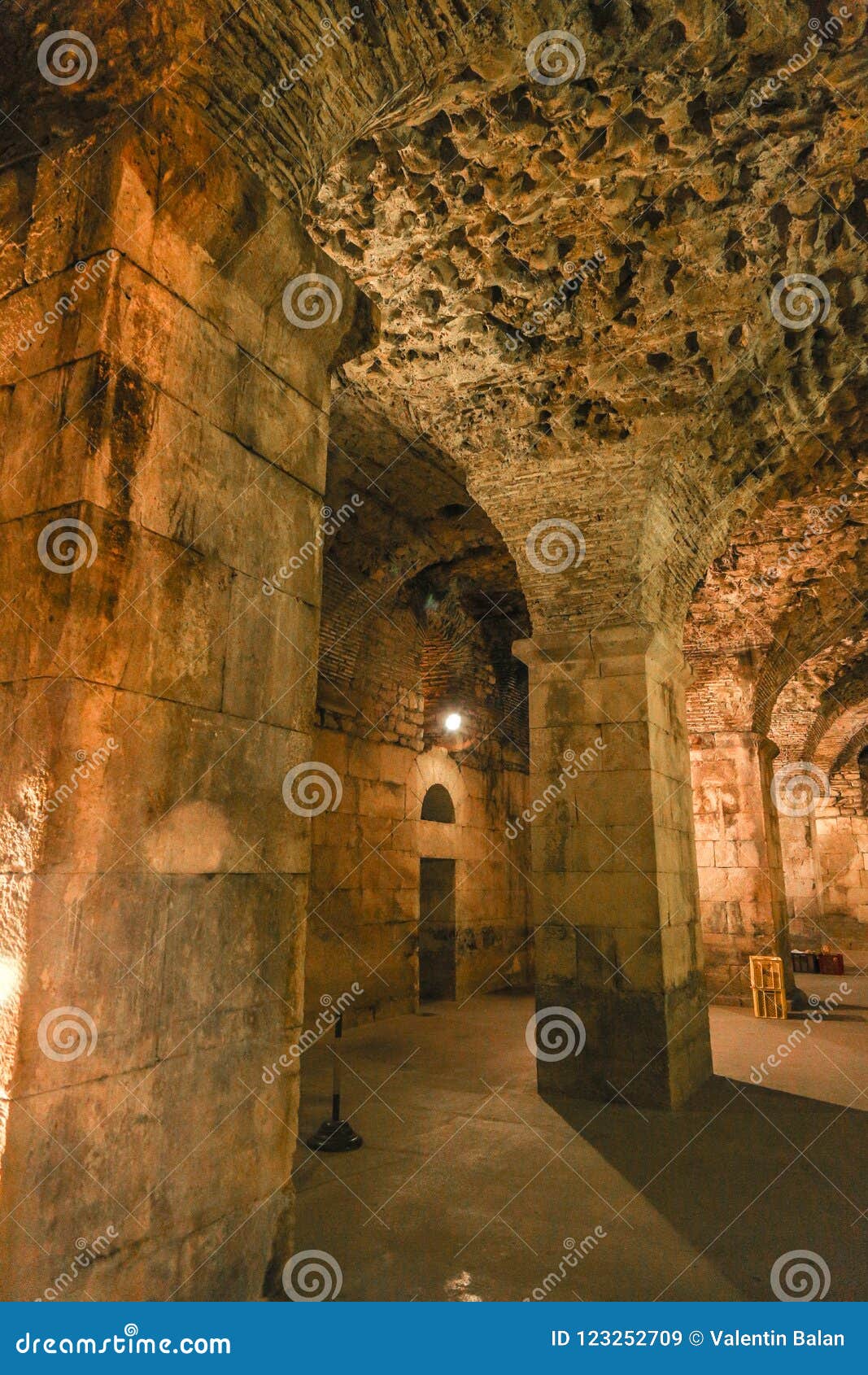 Basement Of The Diocletians Palace In Split Stock Image Image Of