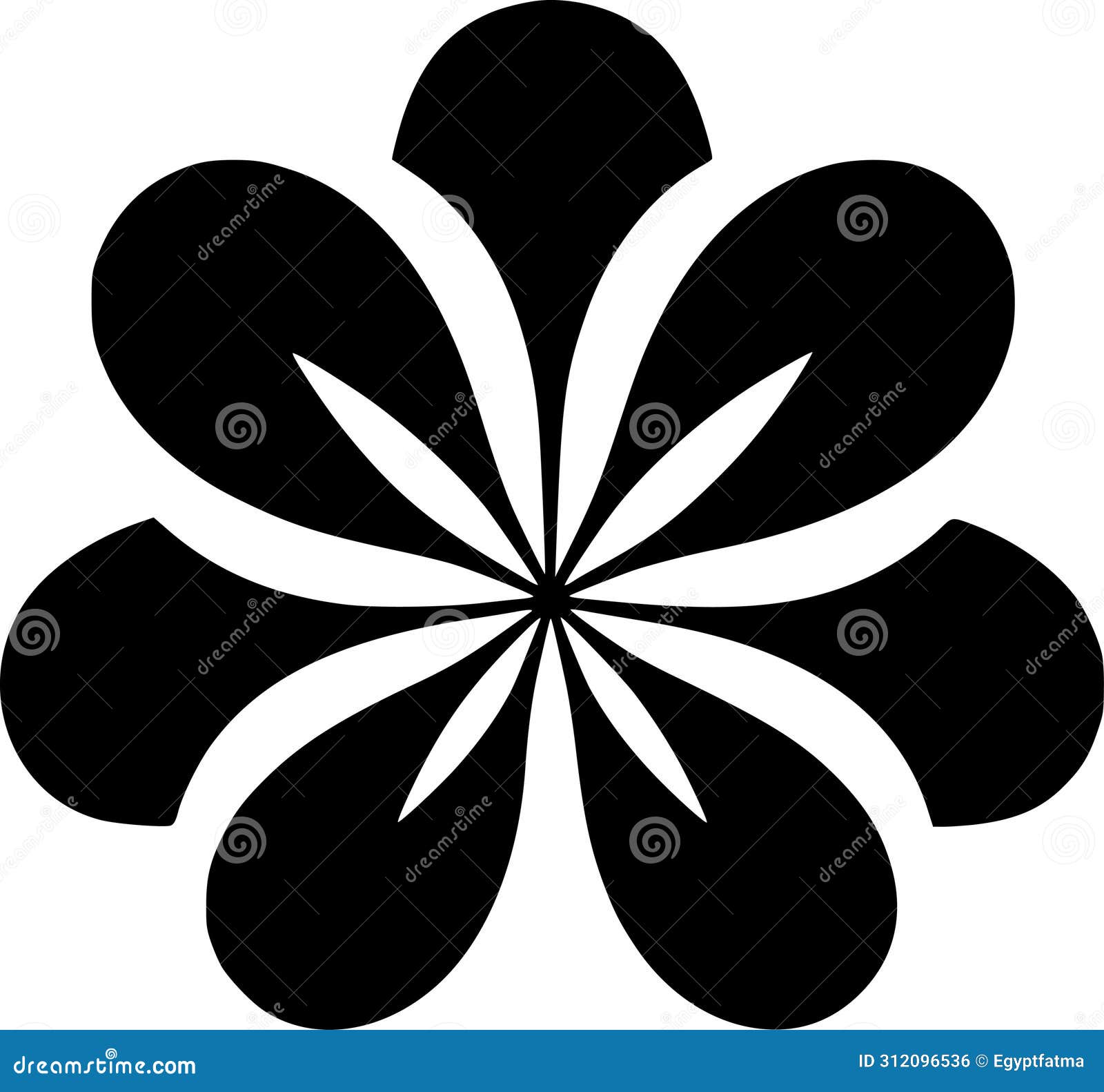 daisy - minimalist and simple silhouette -  