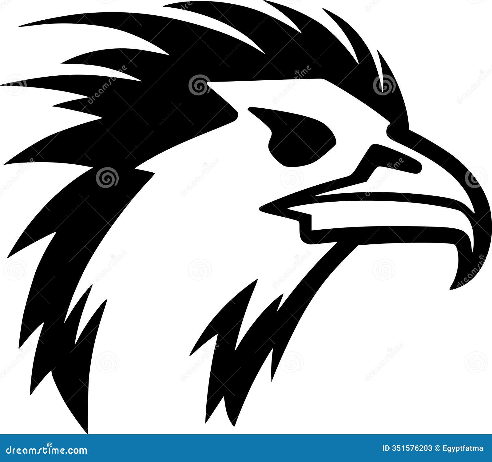 vulture - black and white  icon -  