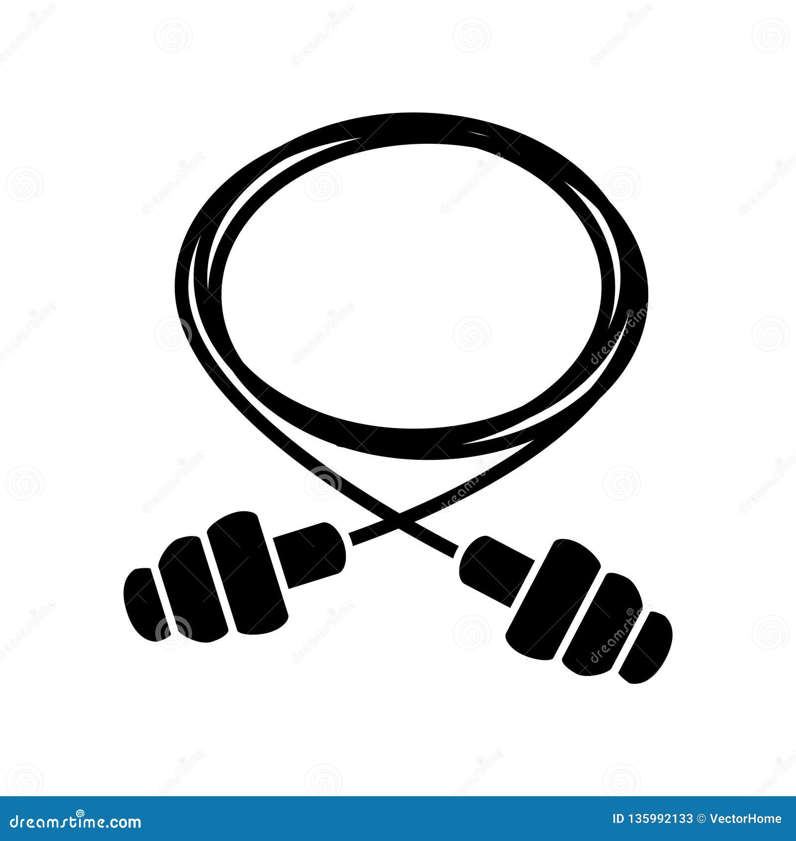 Earplug Icon , Vector Illustration Stock Vector Illustration of