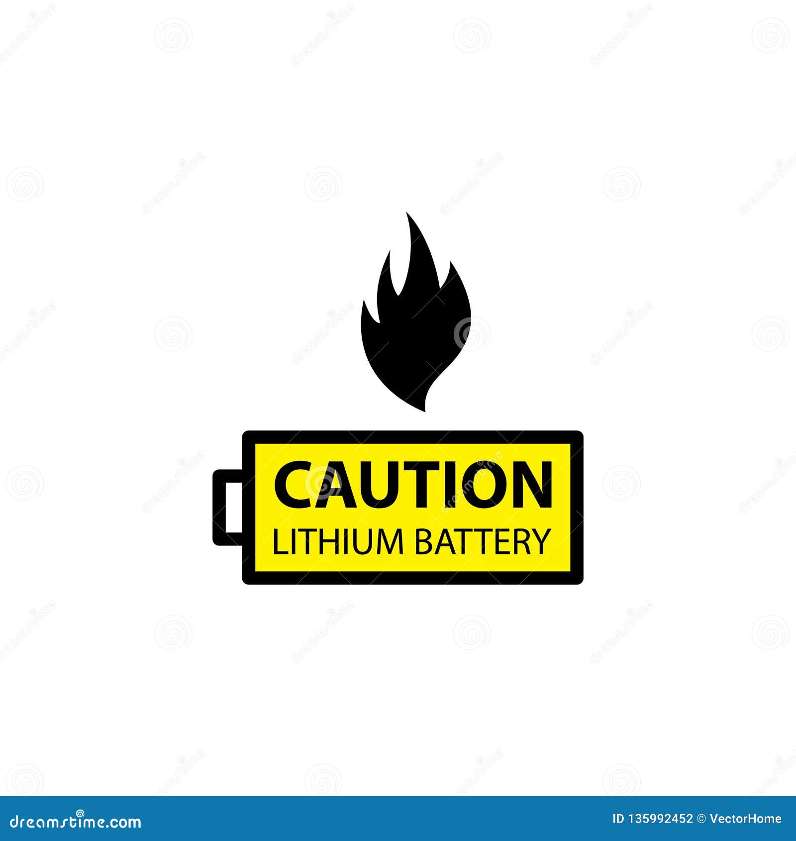 hoe te gebruiken Geestelijk Mauve Lithium Ion Battery Caution, Vector Illustration Stock Vector -  Illustration of parcel, sticker: 135992452