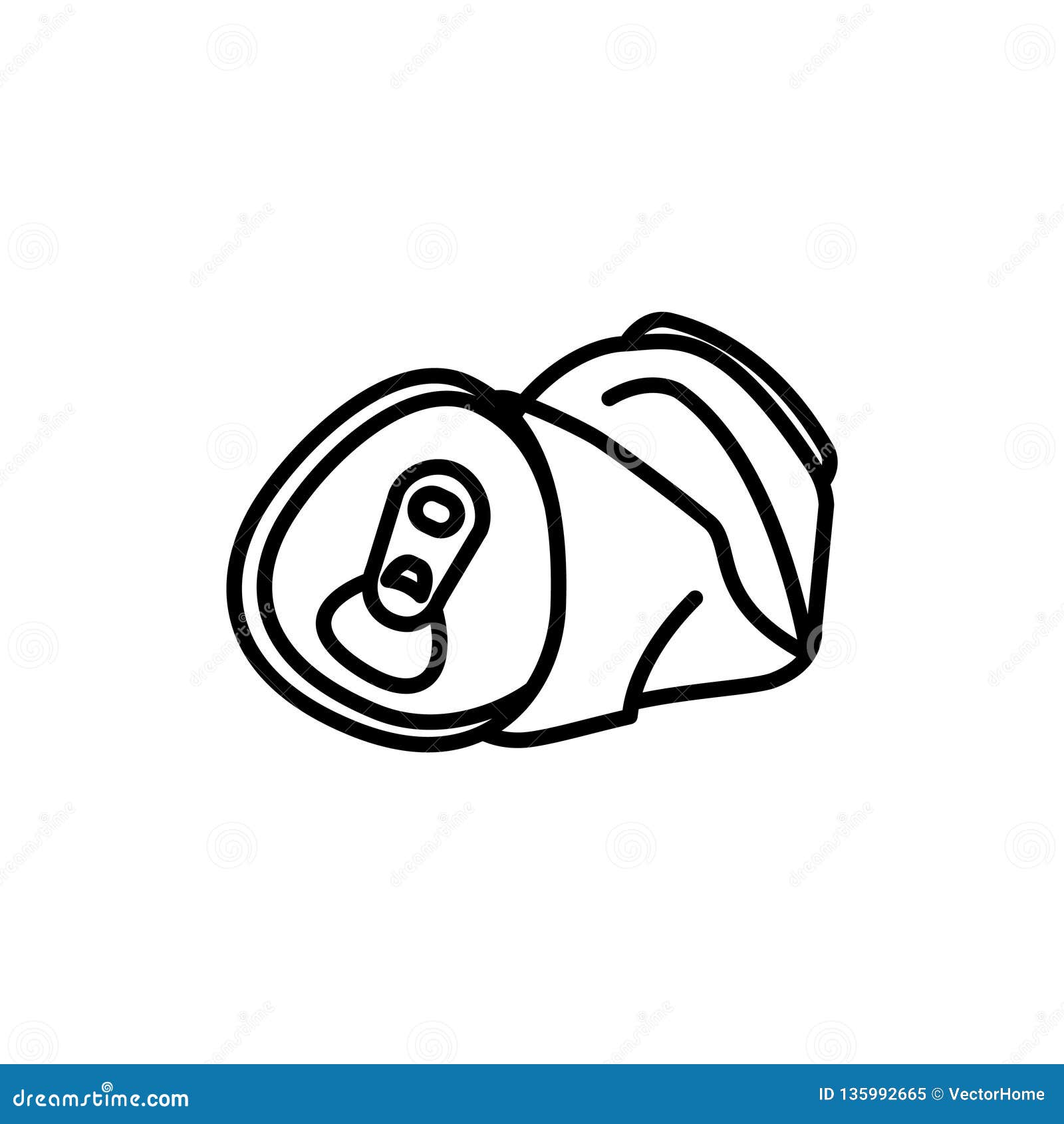 crushed can icon,  